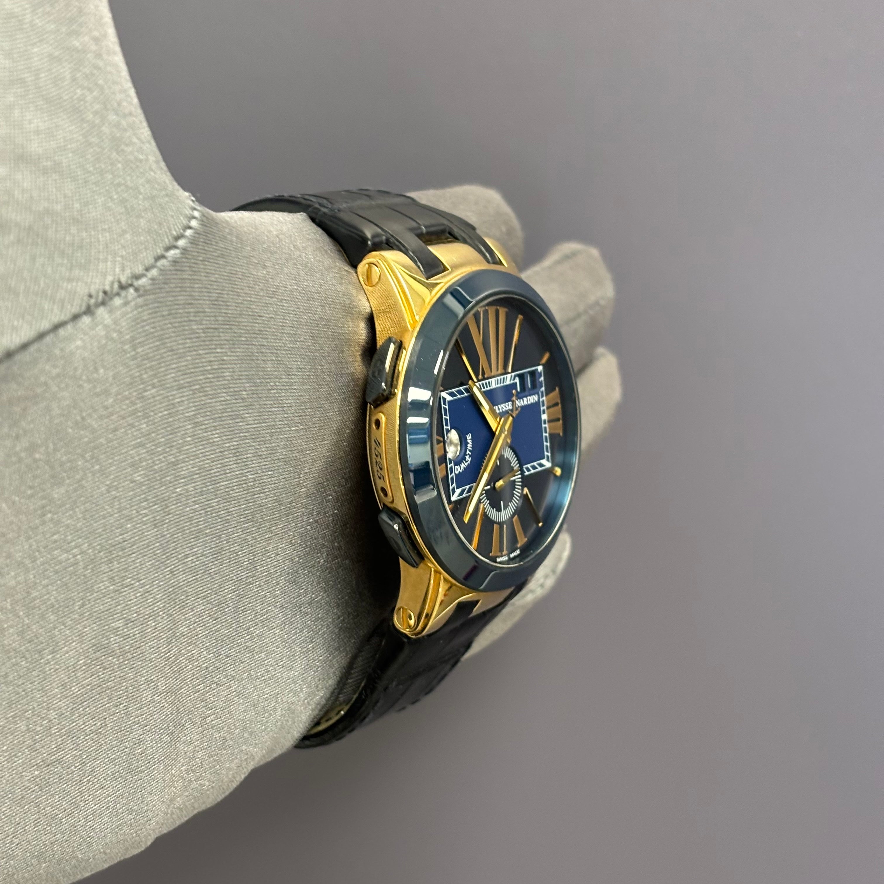 Ulysse Nardin Executive 43mm Blue Dial Ref# 246-00 - Happy Jewelers Fine Jewelry Lifetime Warranty