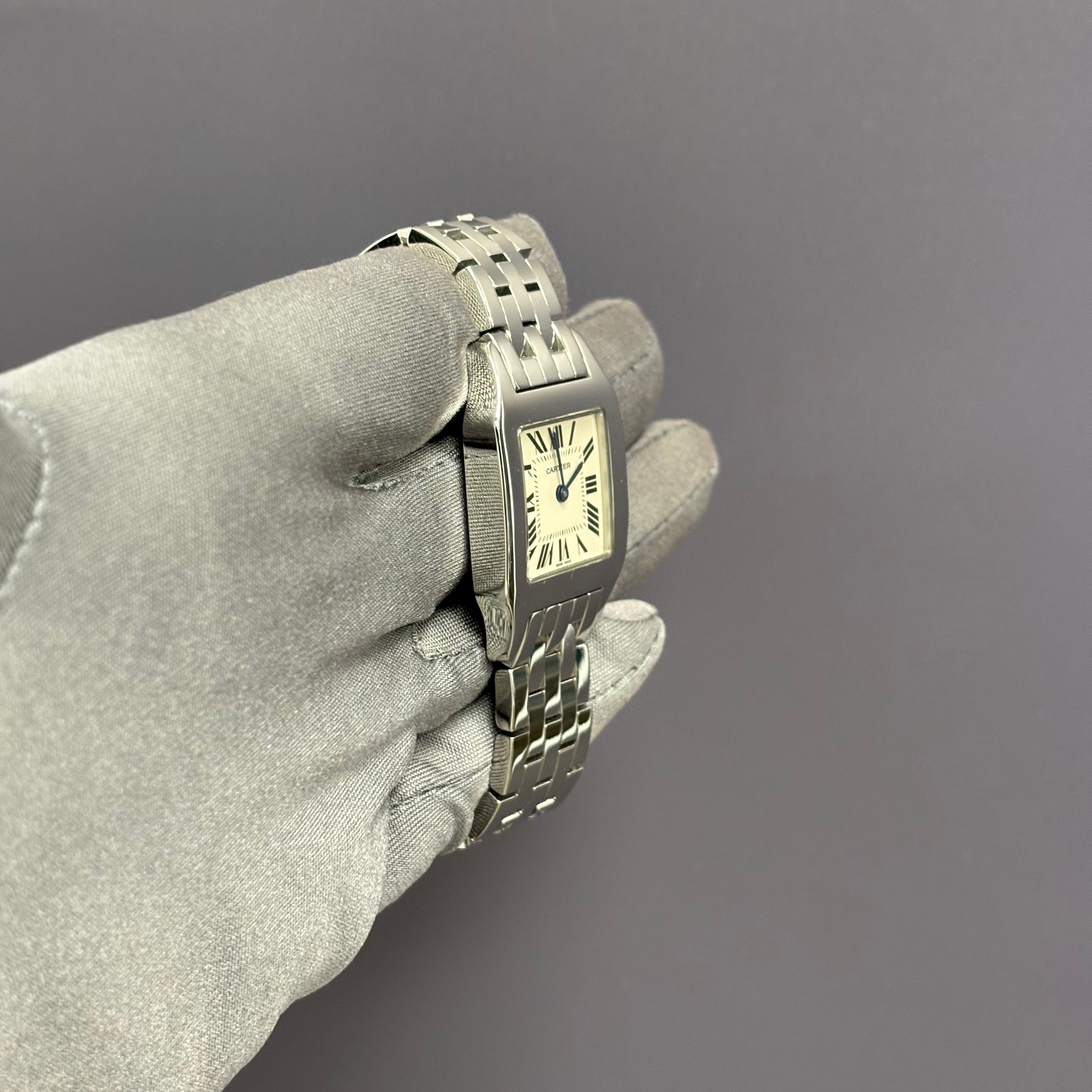 Cartier Santos 26mm White Dial Ref# W25065Z5 - Happy Jewelers Fine Jewelry Lifetime Warranty