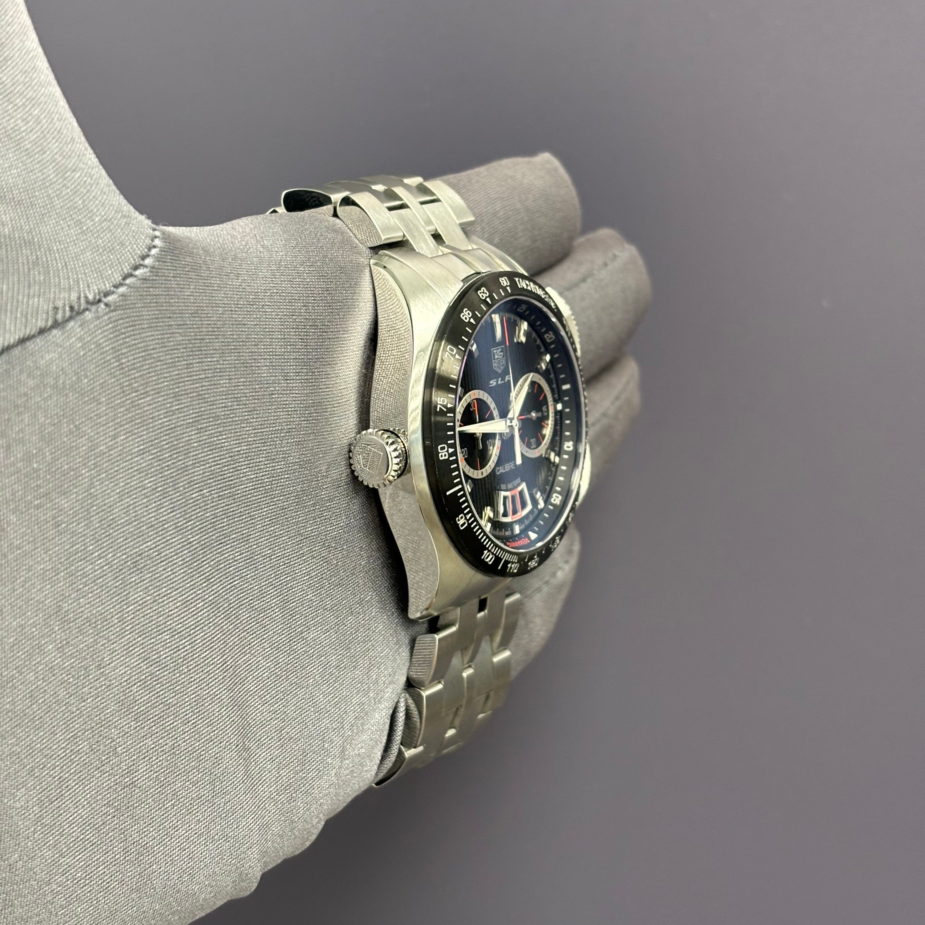 Tag Heuer SLR 47mm Black Dial Watch Ref# CAG2010 - Happy Jewelers Fine Jewelry Lifetime Warranty