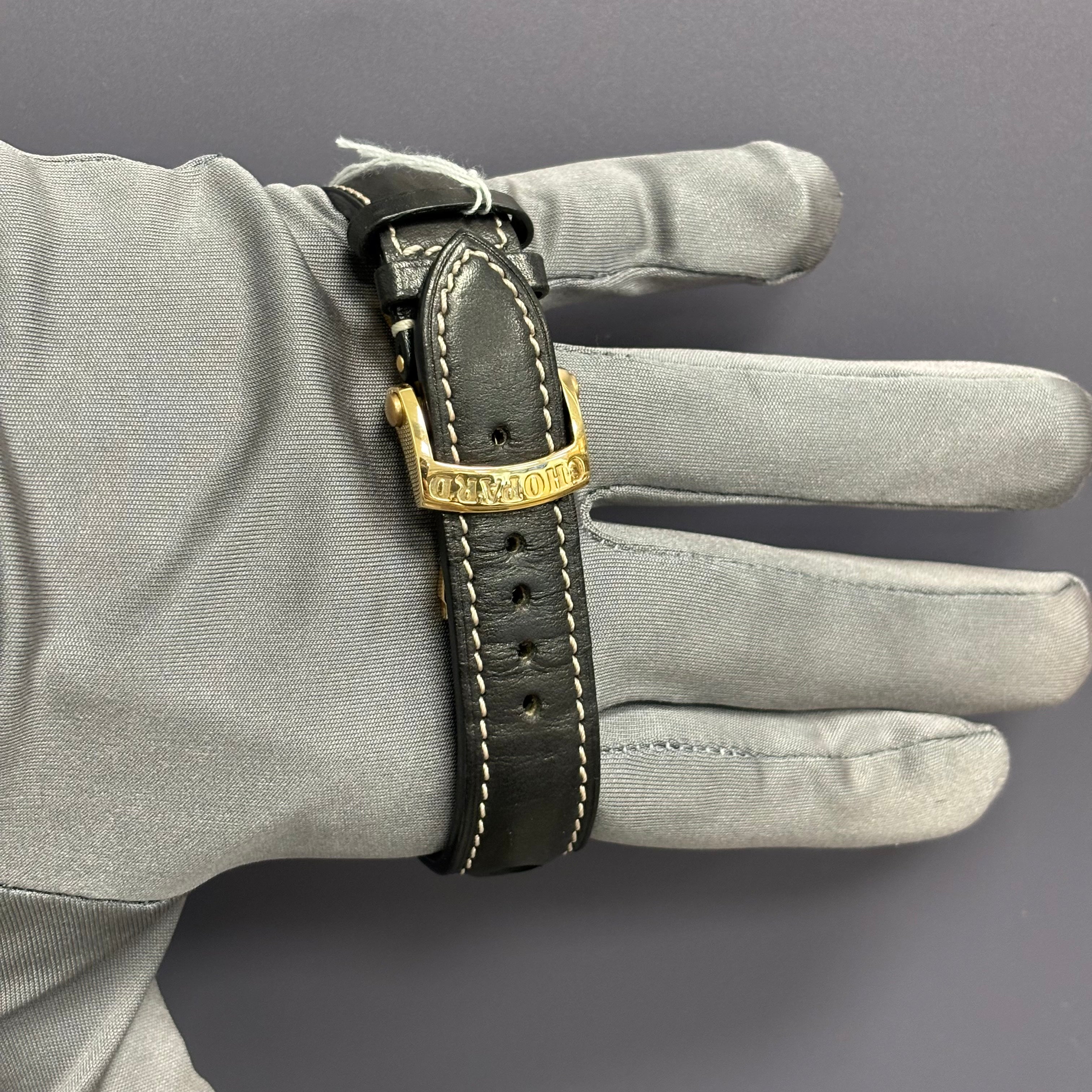 Chopard Mille Rose Gold 42mm Black Dial Watch Ref# 161267-5002 - Happy Jewelers Fine Jewelry Lifetime Warranty