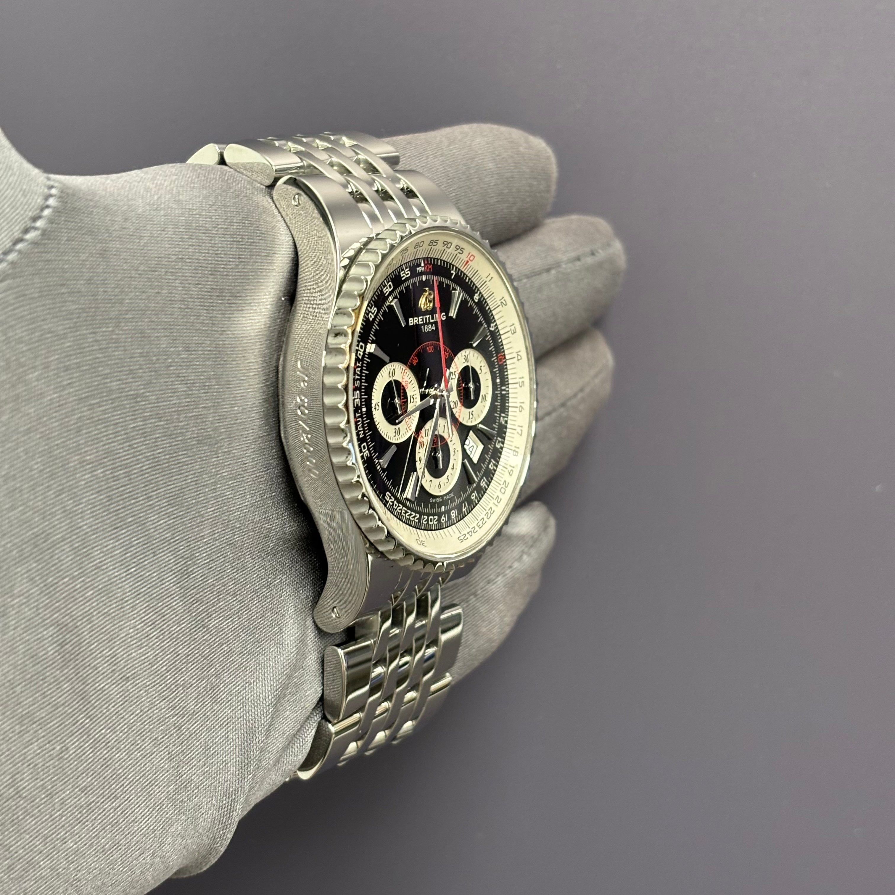 Breitling Navitimer 42mm Black Dial Watch Ref# A23351 - Happy Jewelers Fine Jewelry Lifetime Warranty