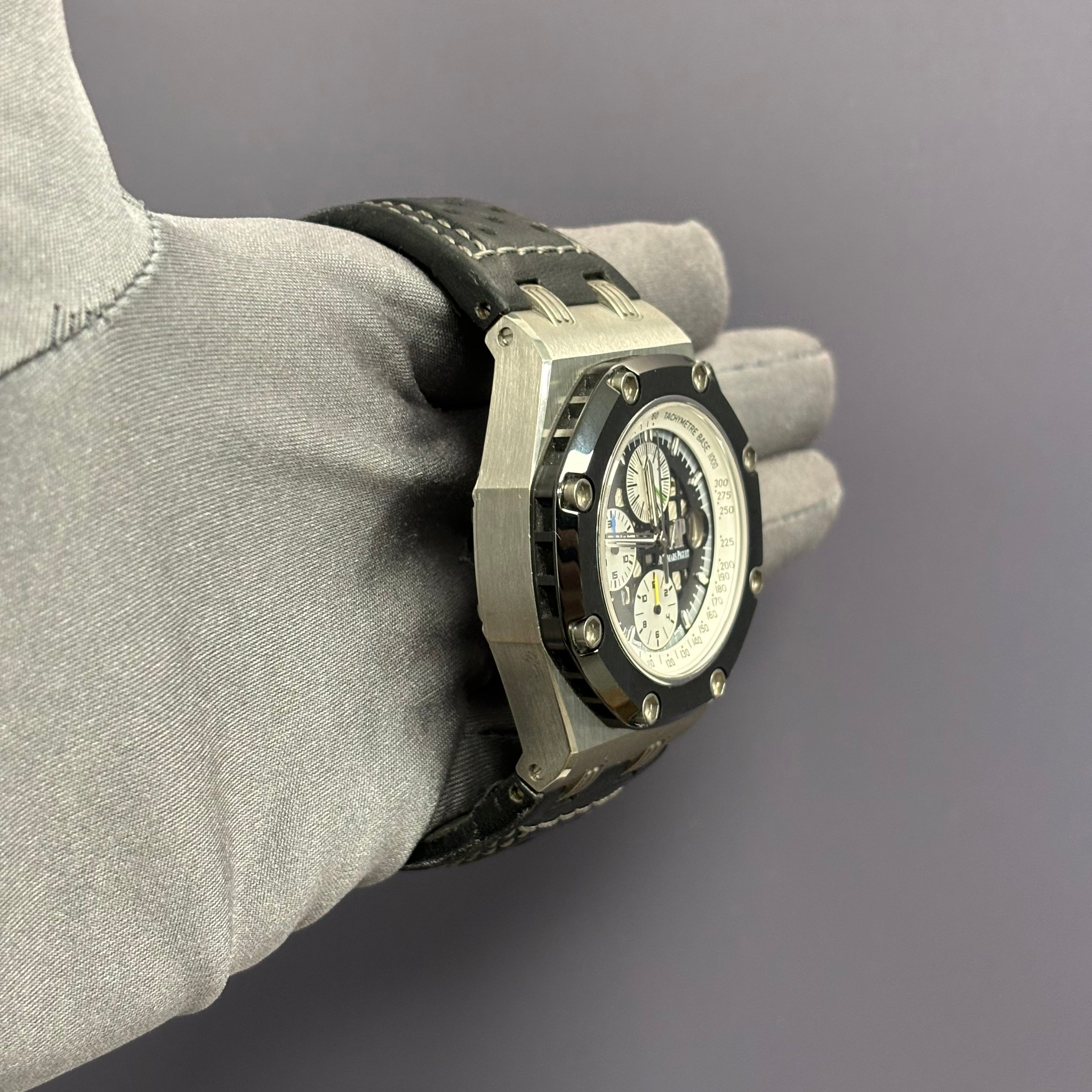 Audemars Piguet Royal Oak 44mm Openwork Dial Watch Ref# 26078IO.OO.D001VS.01 - Happy Jewelers Fine Jewelry Lifetime Warranty