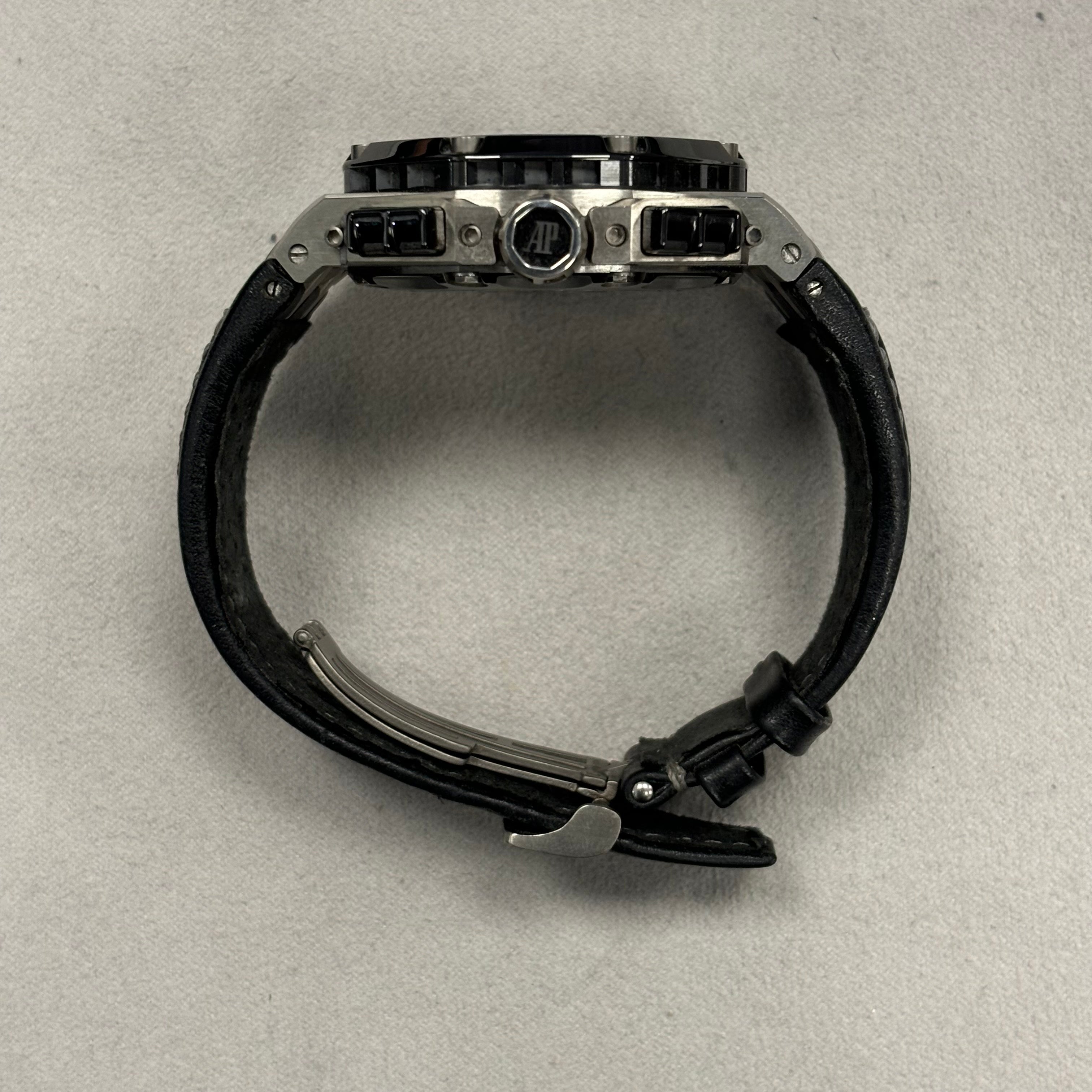 Audemars Piguet Royal Oak 44mm Openwork Dial Watch Ref# 26078IO.OO.D001VS.01 - Happy Jewelers Fine Jewelry Lifetime Warranty