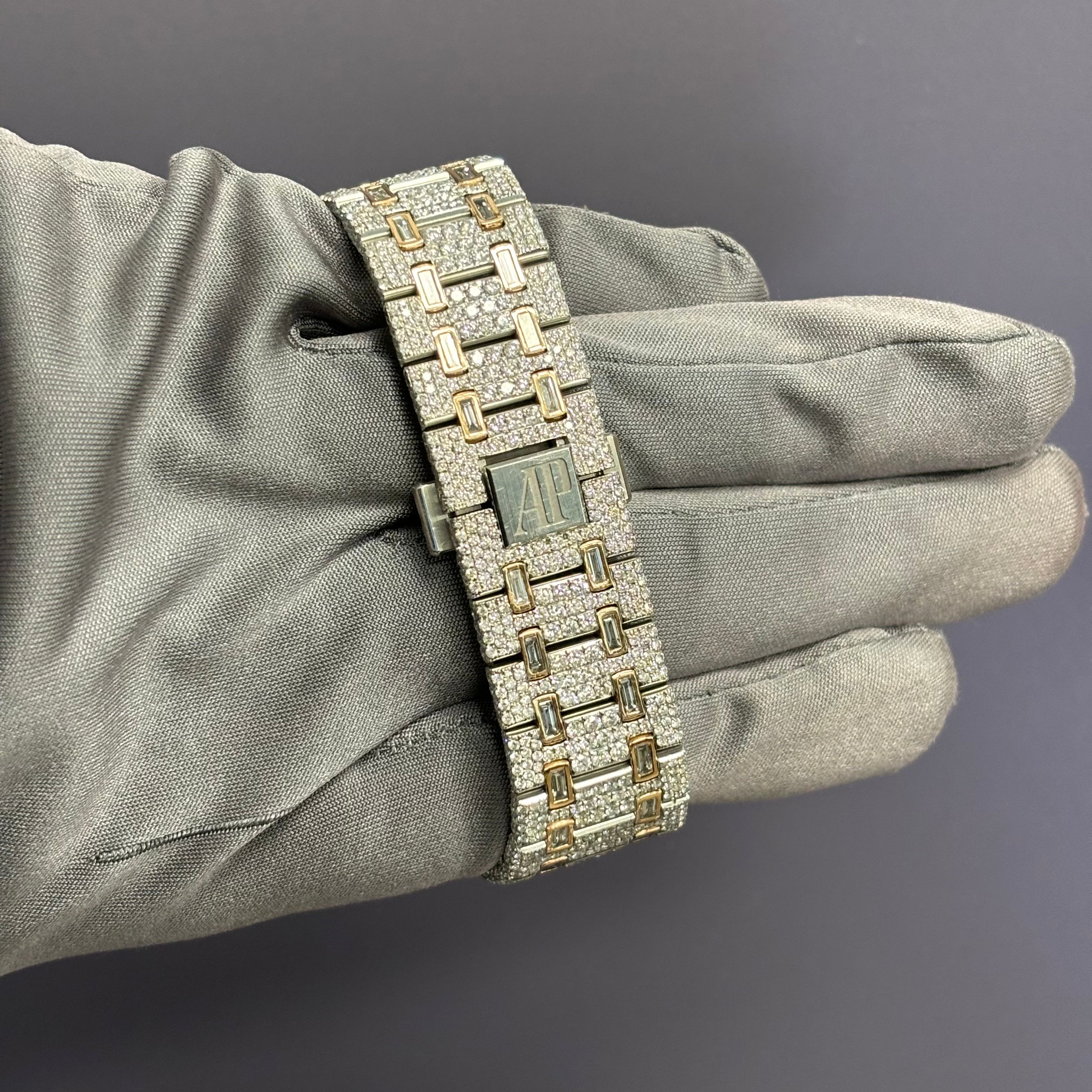 Audemars Piguet Royal Oak 41mm Pave Dial Watch - Happy Jewelers Fine Jewelry Lifetime Warranty