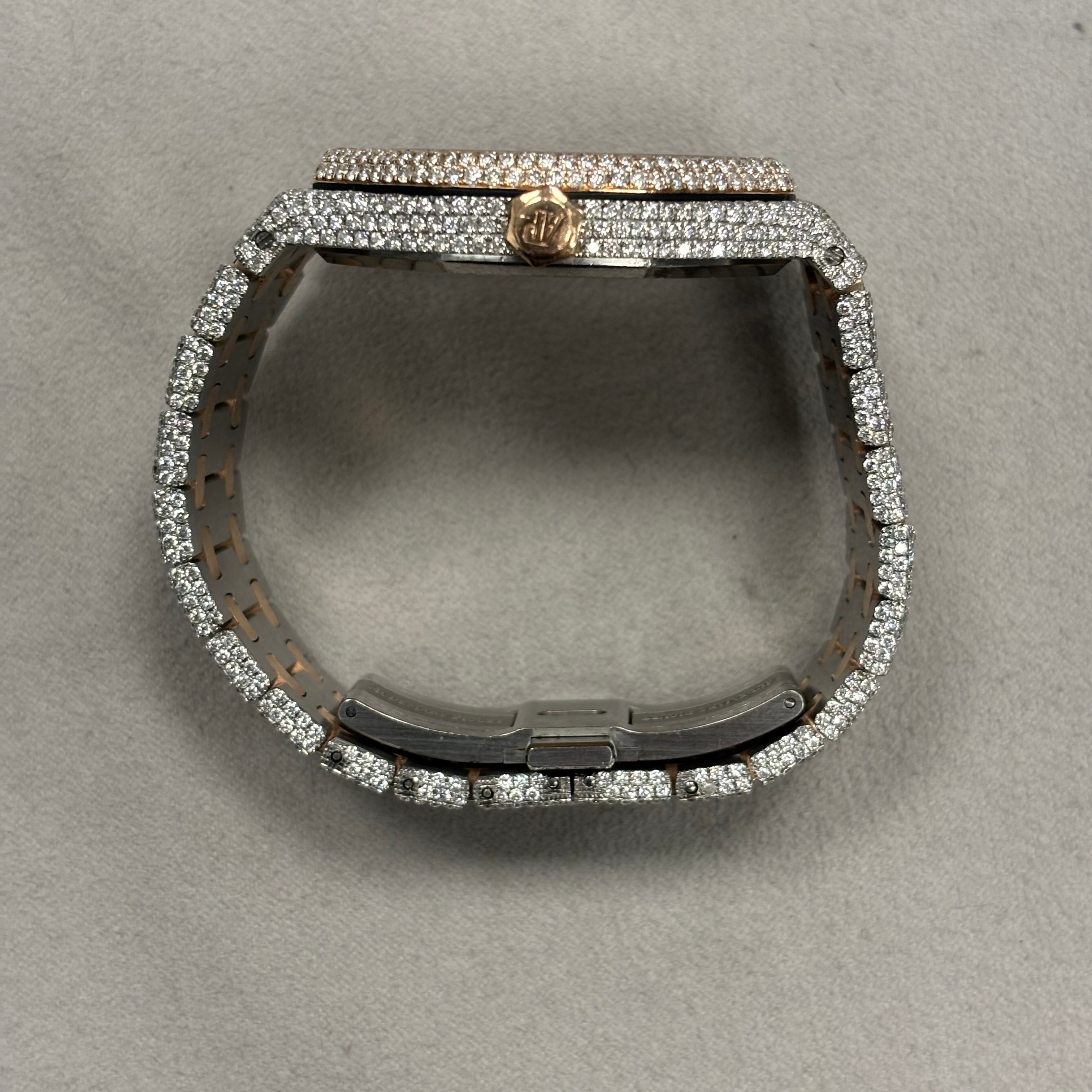 Audemars Piguet Royal Oak 41mm Pave Dial Watch - Happy Jewelers Fine Jewelry Lifetime Warranty