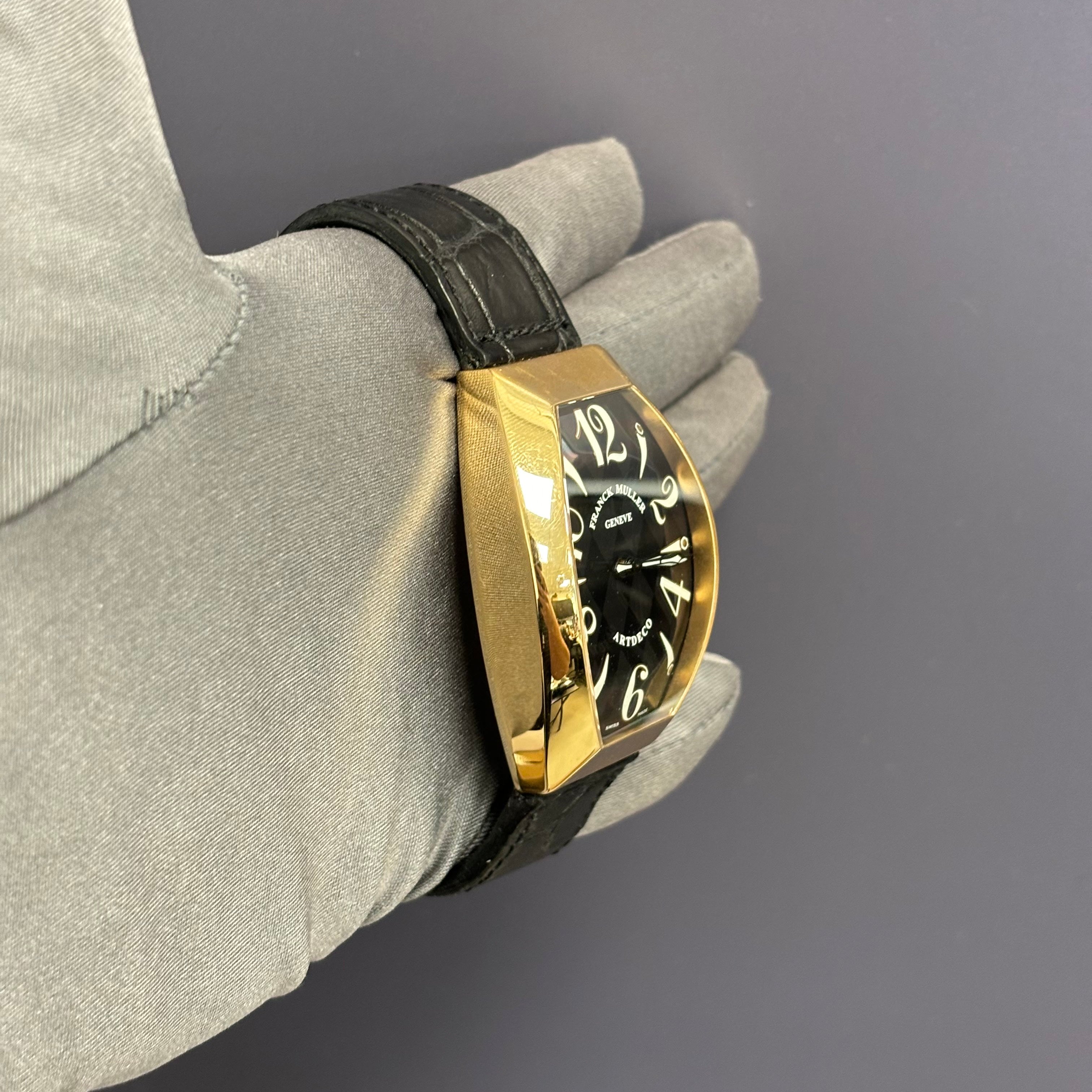 Franck Muller Art Deco 36mm Black Dial Ref# 11000 H SC - Happy Jewelers Fine Jewelry Lifetime Warranty