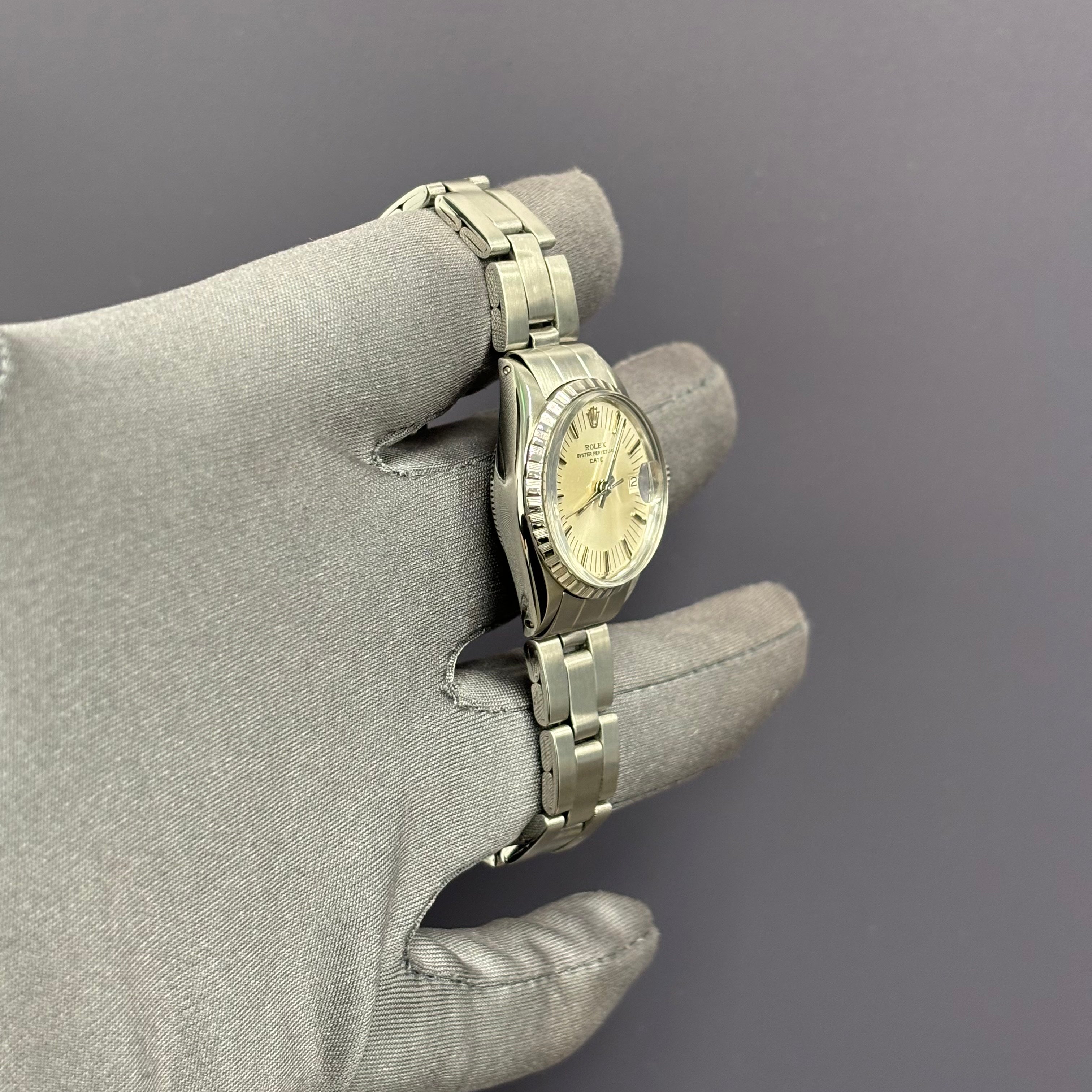 Rolex Oyster Perpetual 25mm Silver Dial Watch Ref# 6524 - Happy Jewelers Fine Jewelry Lifetime Warranty