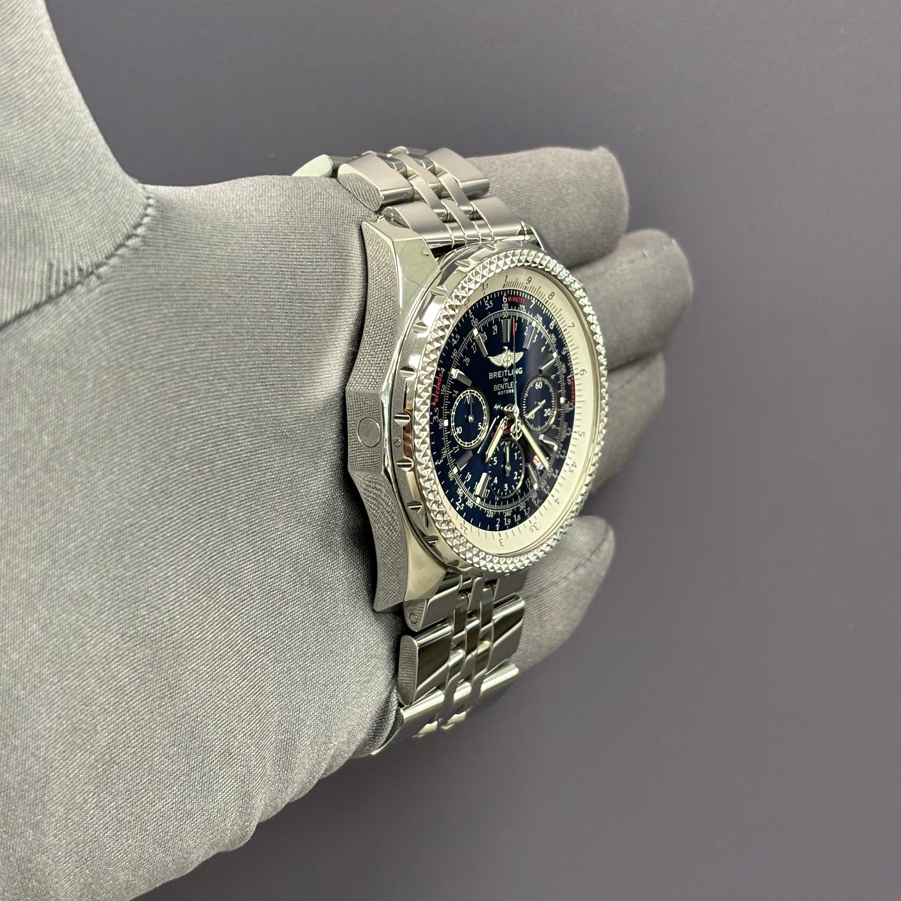 Breitling For Bentley 48mm Blue Dial Watch Ref# A25362 - Happy Jewelers Fine Jewelry Lifetime Warranty