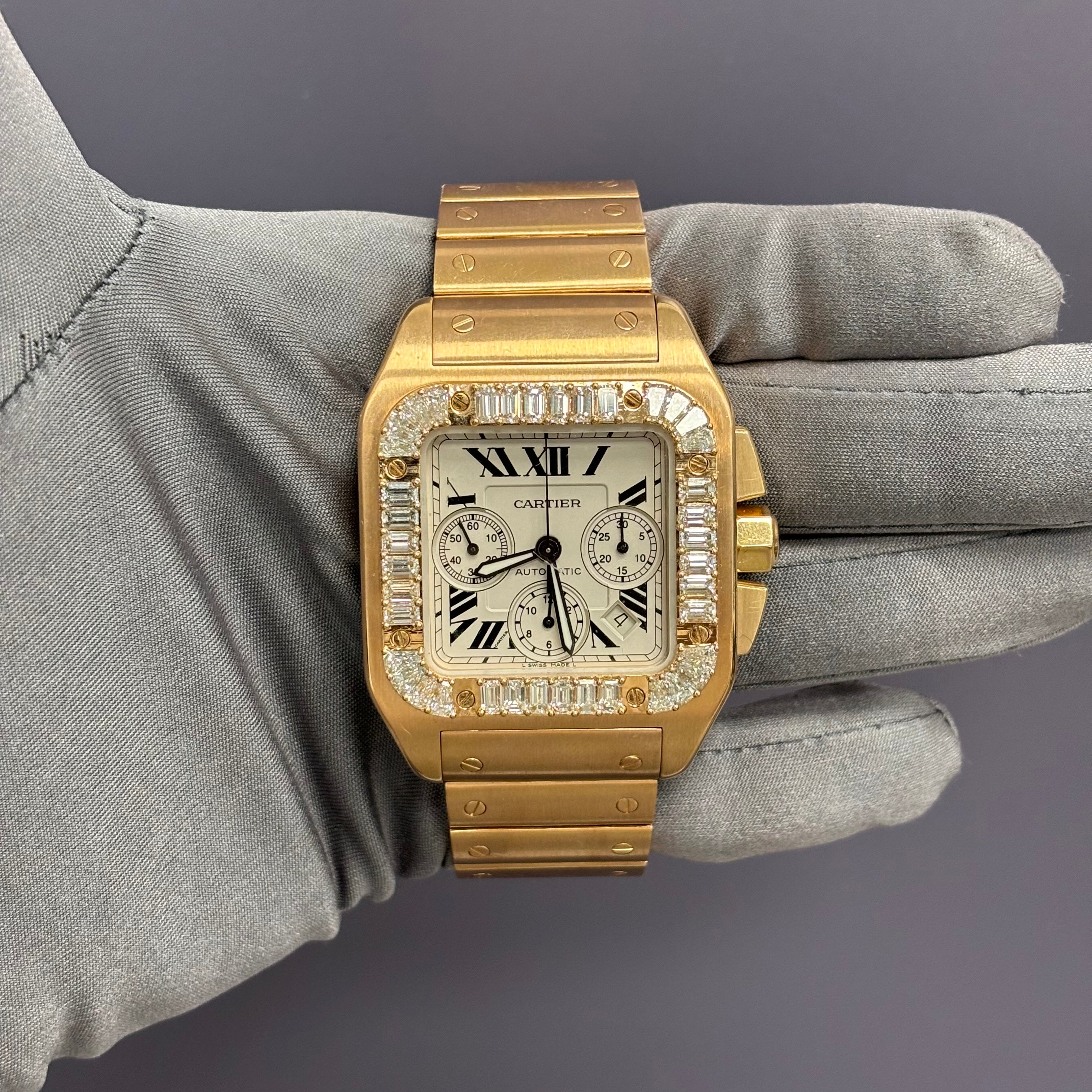 Cartier Santos 41.5mm White Dial Watch Ref# W20131Y1 - Happy Jewelers Fine Jewelry Lifetime Warranty