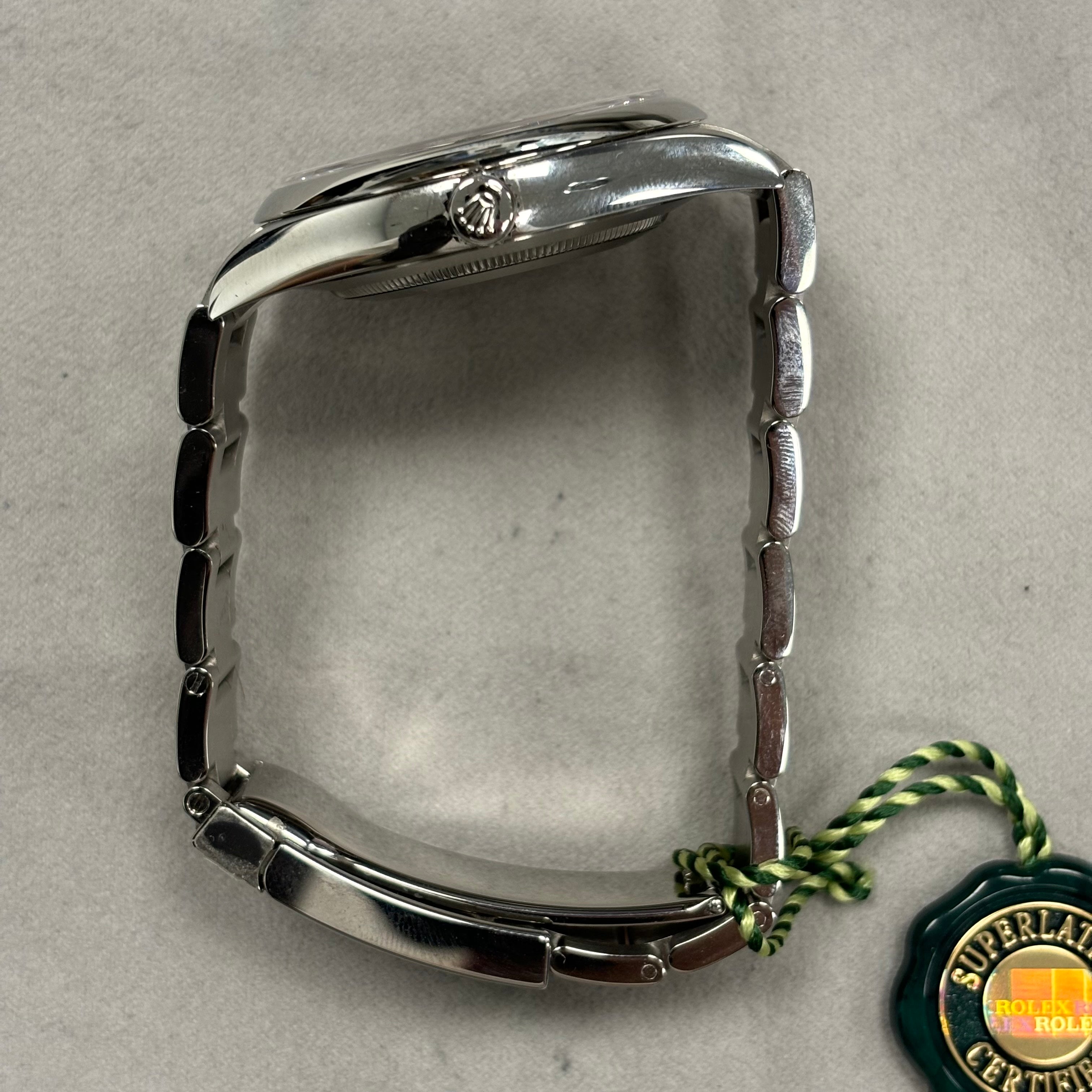 Rolex Oyster Perpetual Blue Dial 41mm Ref# 124300 - Happy Jewelers Fine Jewelry Lifetime Warranty