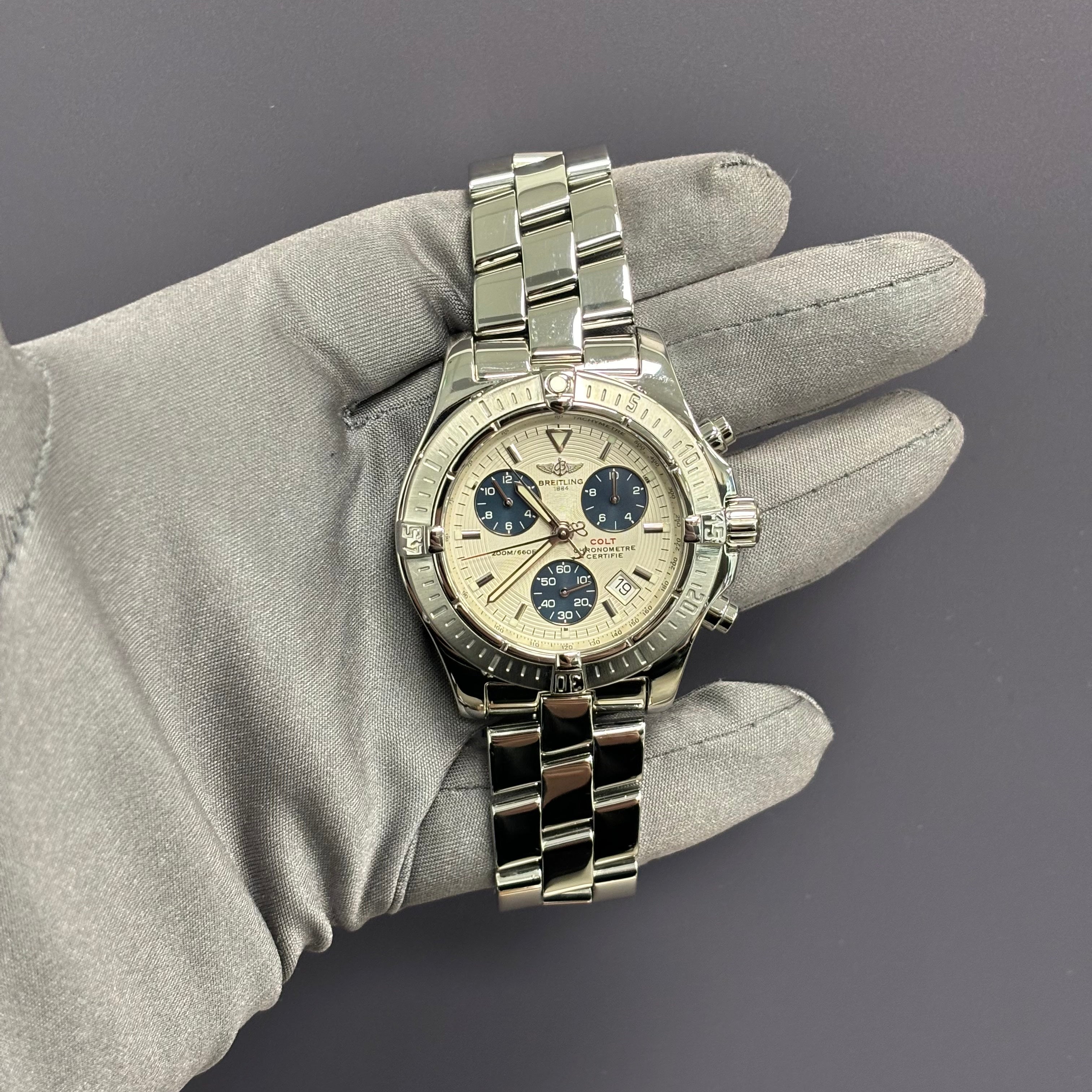 Breitling Colt 41mm White Dial Watch Ref# A73380 - Happy Jewelers Fine Jewelry Lifetime Warranty