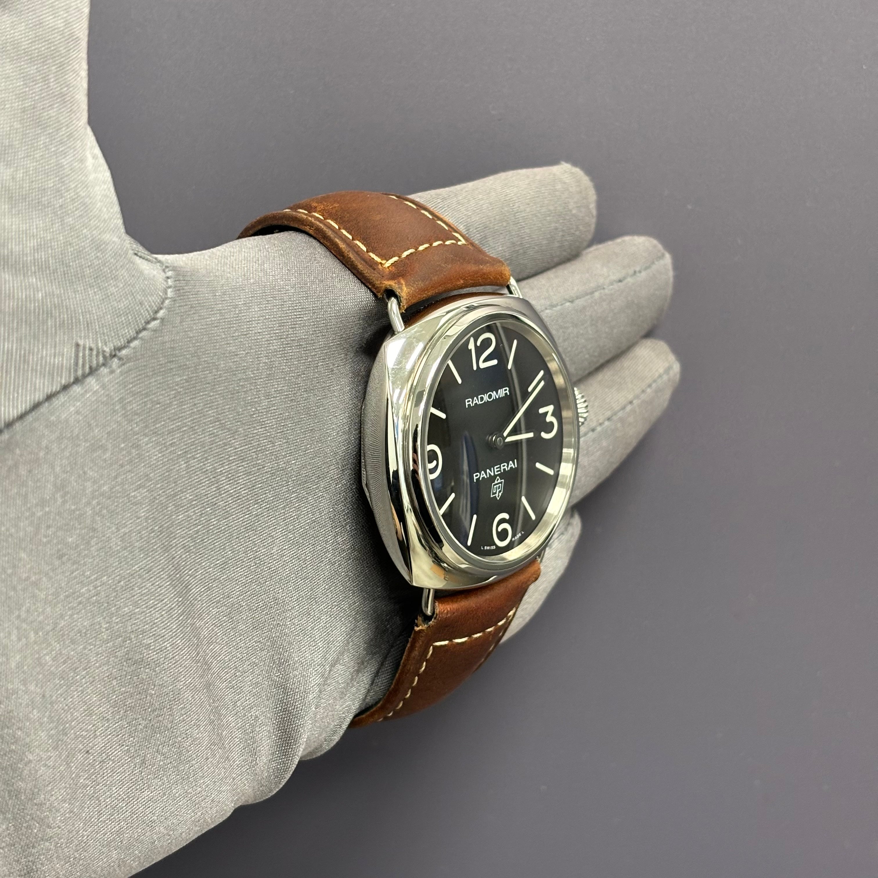 Panerai Radiomir 45mm Black Dial Watch Ref# PAM00753 - Happy Jewelers Fine Jewelry Lifetime Warranty