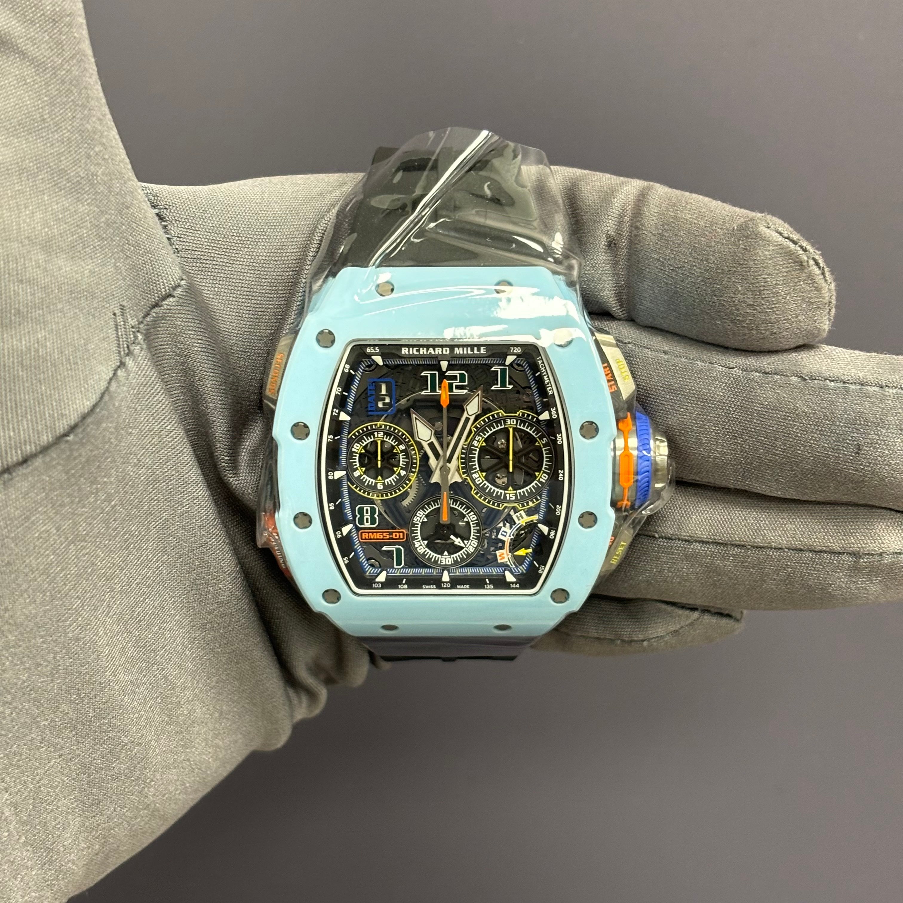 Richard Mille RM65-01 40mm Openwork Dial Watch Ref# RM65-01 - Happy Jewelers Fine Jewelry Lifetime Warranty