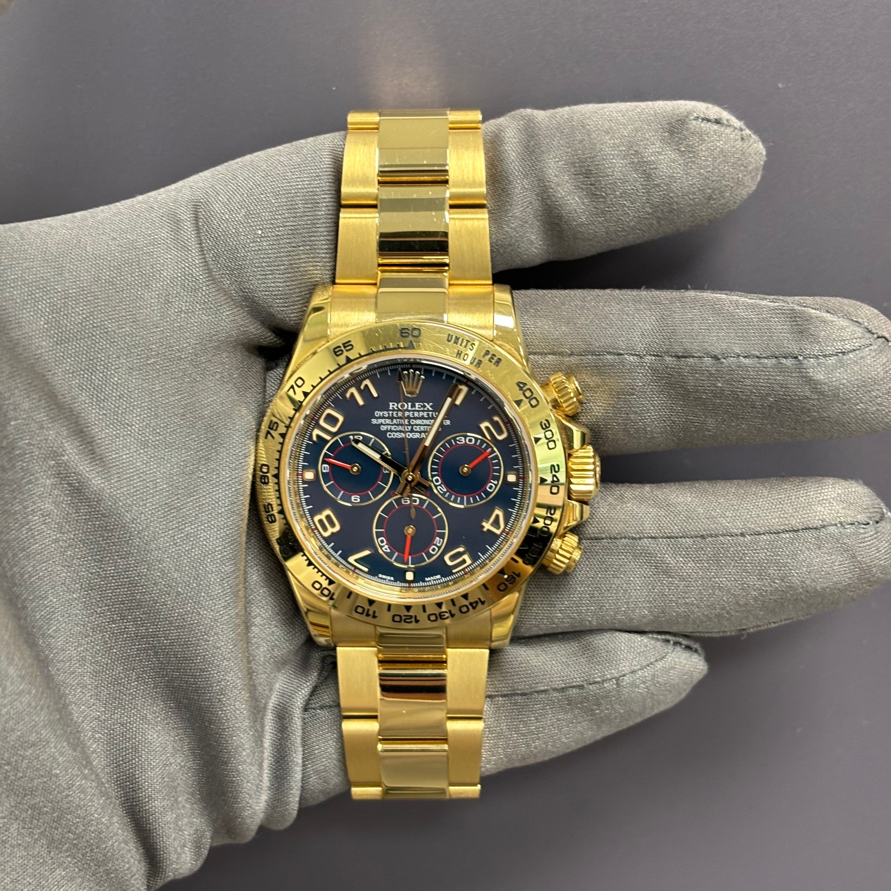 Rolex Daytona 40mm Blue Dial Watch Ref# 116508 - Happy Jewelers Fine Jewelry Lifetime Warranty