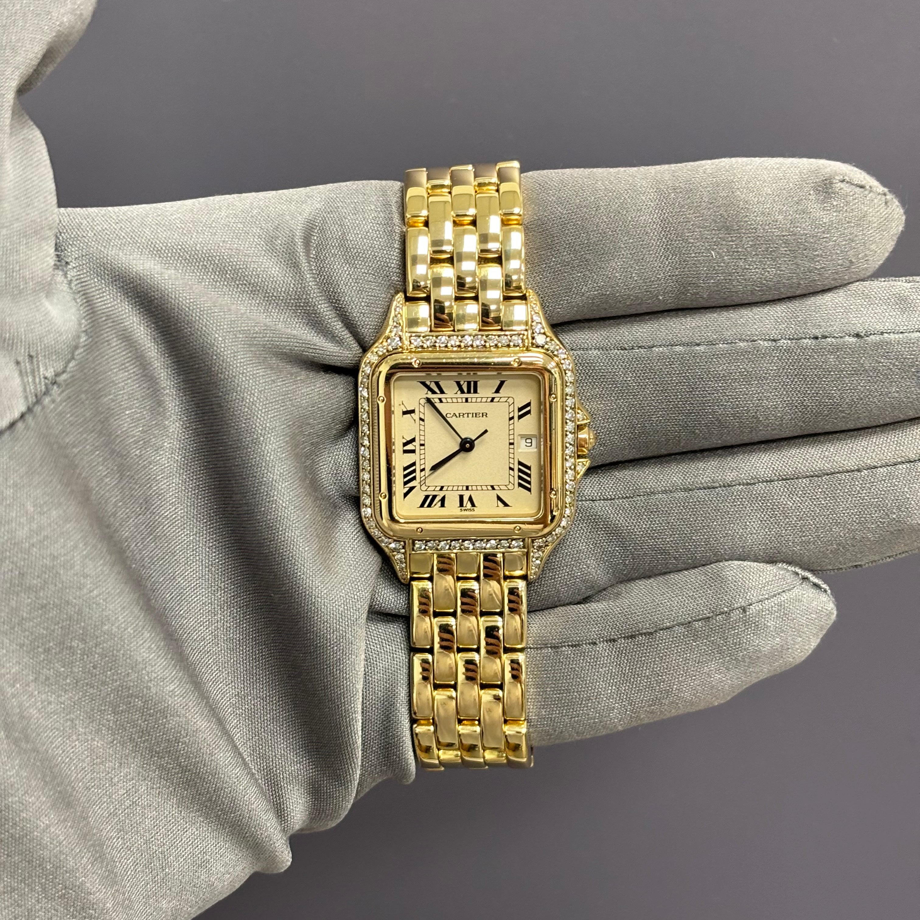 Cartier Panthere 27.5mm Ivory Dial Watch Ref# 88271147 - Happy Jewelers Fine Jewelry Lifetime Warranty