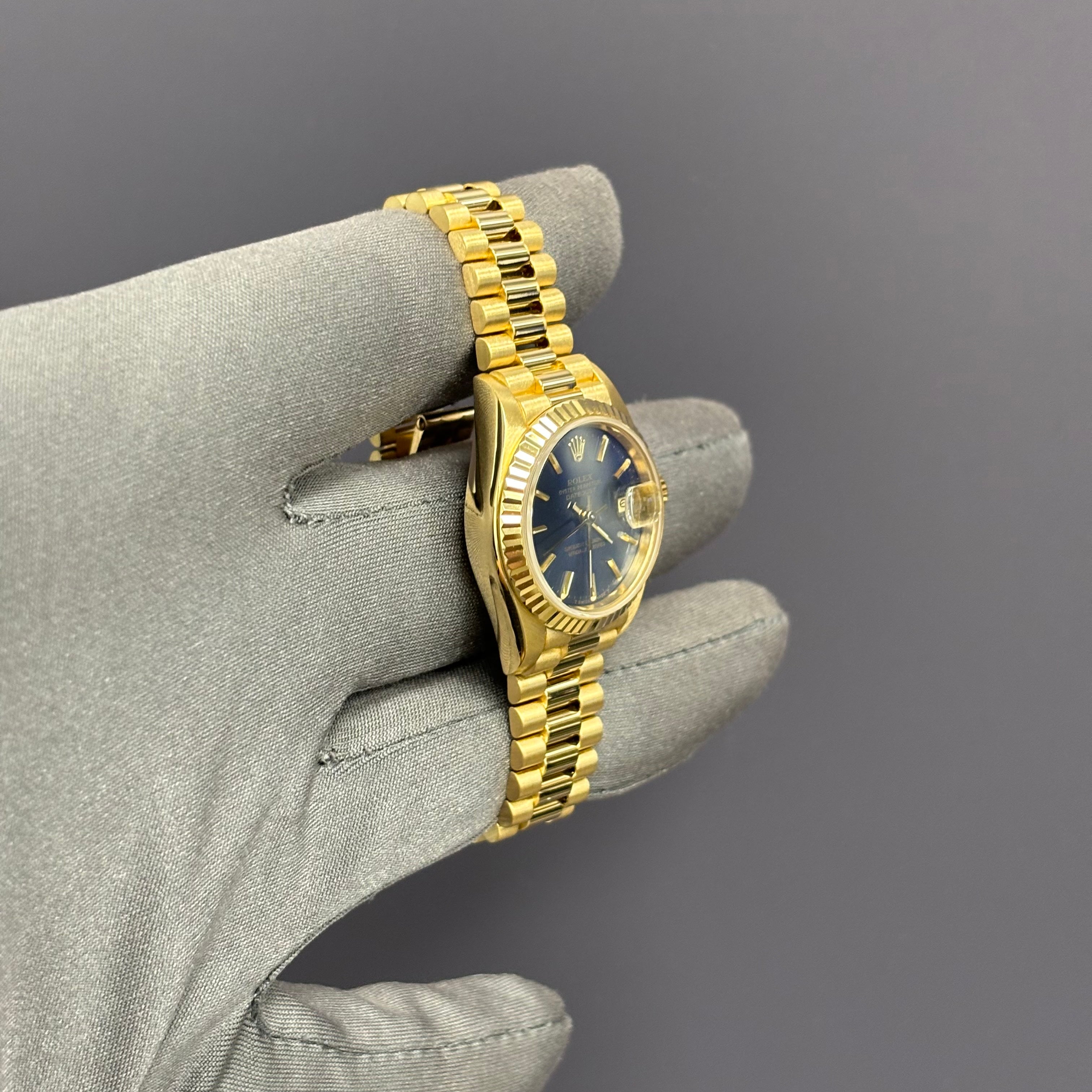 Rolex Datejust 26mm Blue Dial Watch Ref# 69178 - Happy Jewelers Fine Jewelry Lifetime Warranty