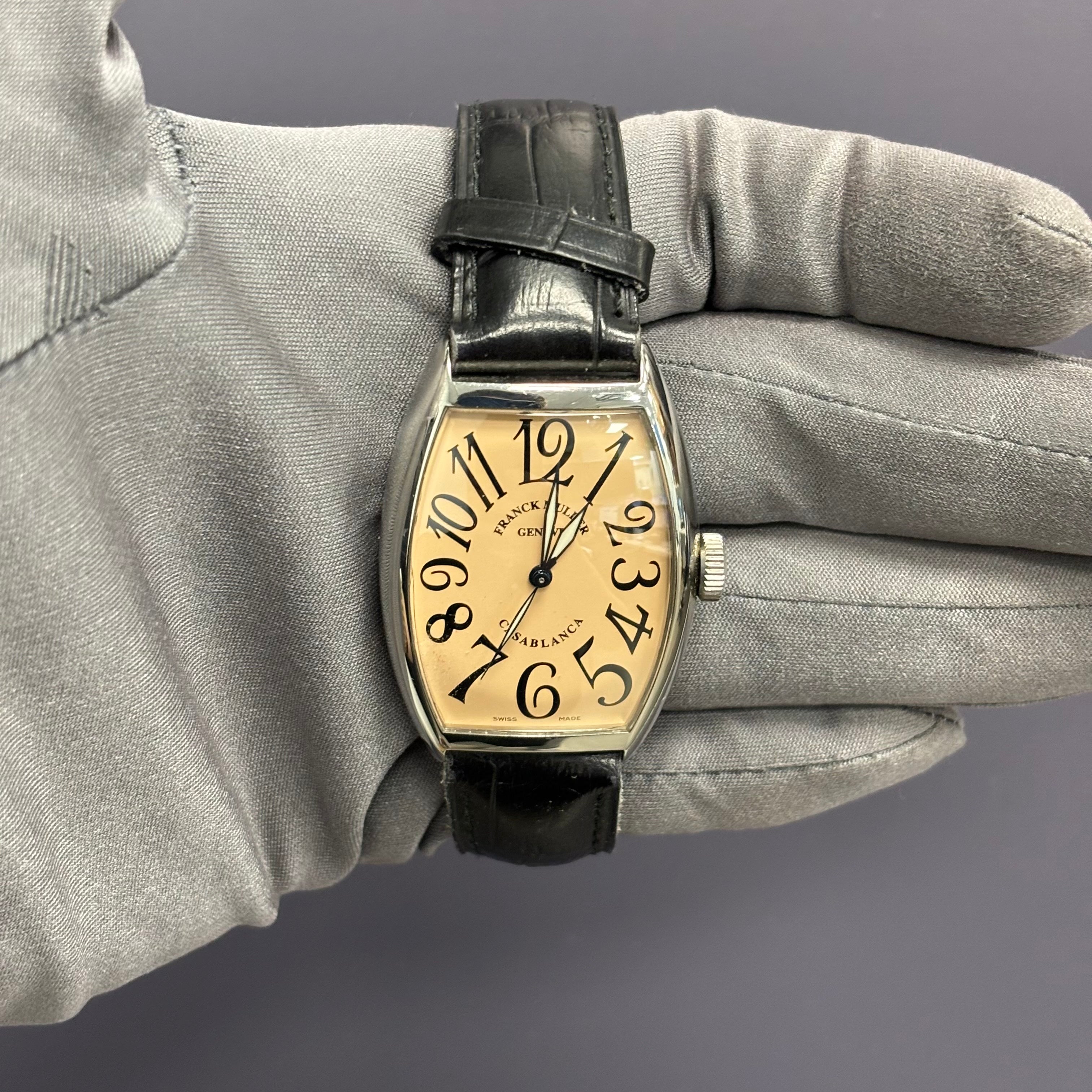 Franck Muller Casablanca 32mm Salmon Dial Watch Ref# 5850 - Happy Jewelers Fine Jewelry Lifetime Warranty