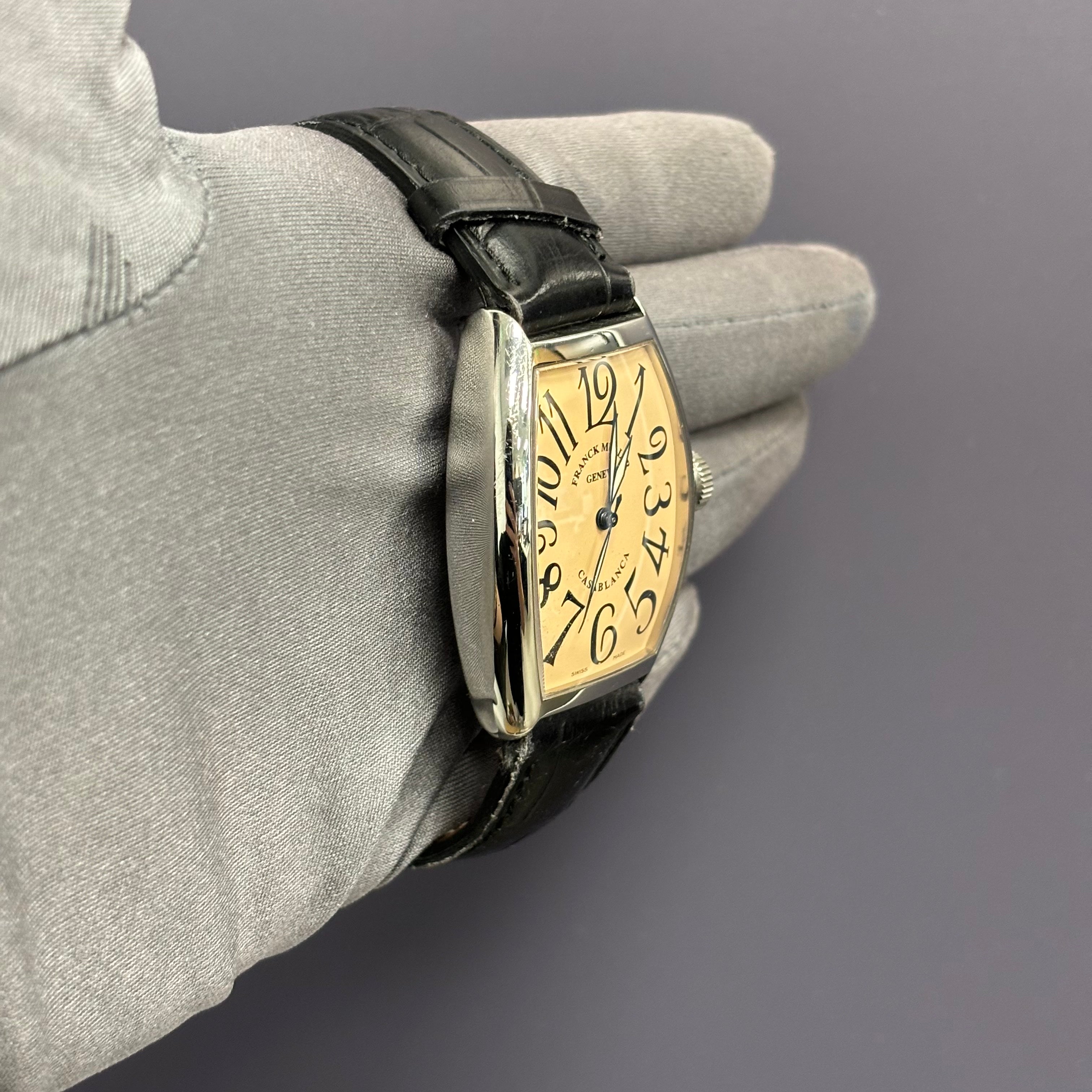 Franck Muller Casablanca 32mm Salmon Dial Watch Ref# 5850 - Happy Jewelers Fine Jewelry Lifetime Warranty