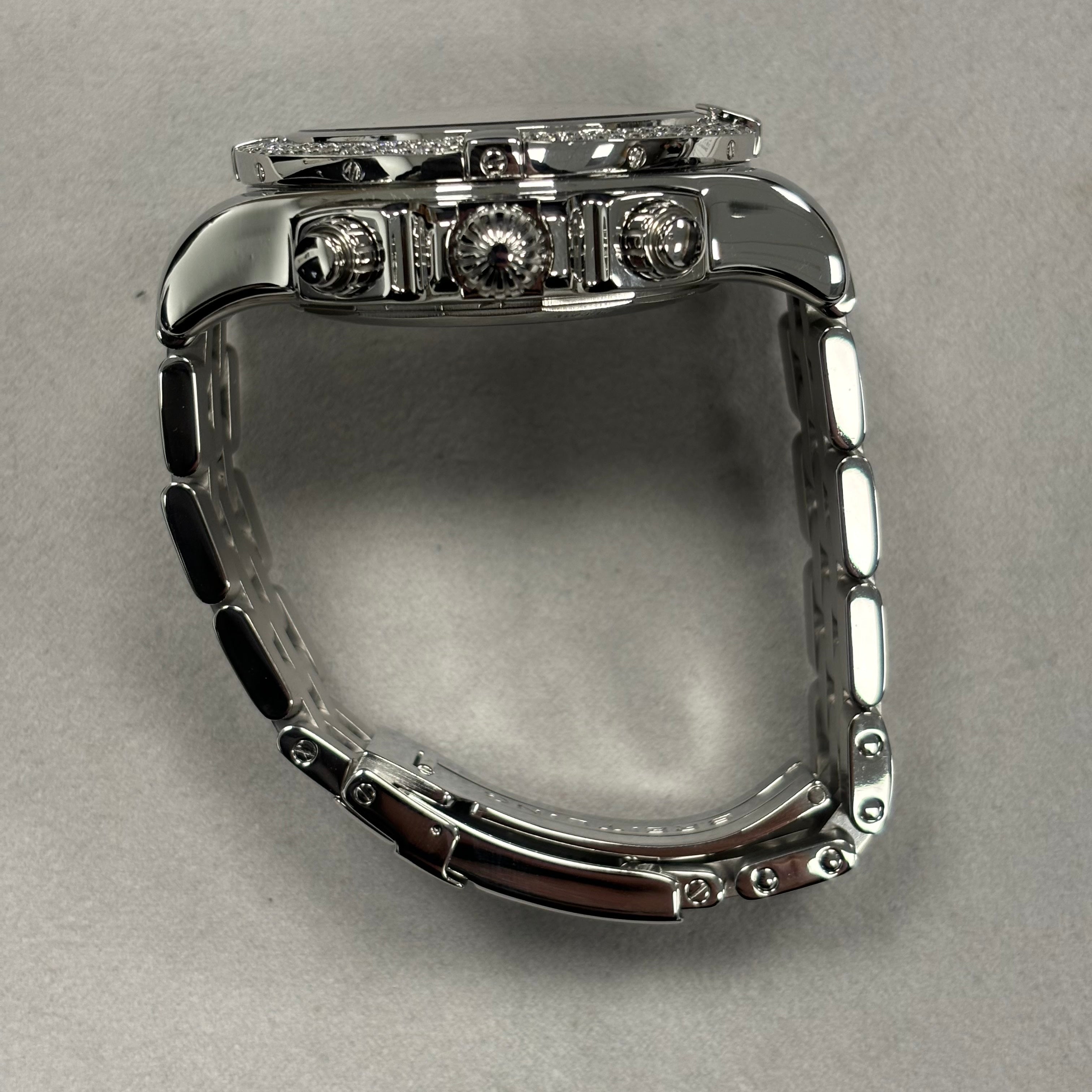 Breitling Chronomat 47mm Black Dial Watch Ref# AB0412 - Happy Jewelers Fine Jewelry Lifetime Warranty