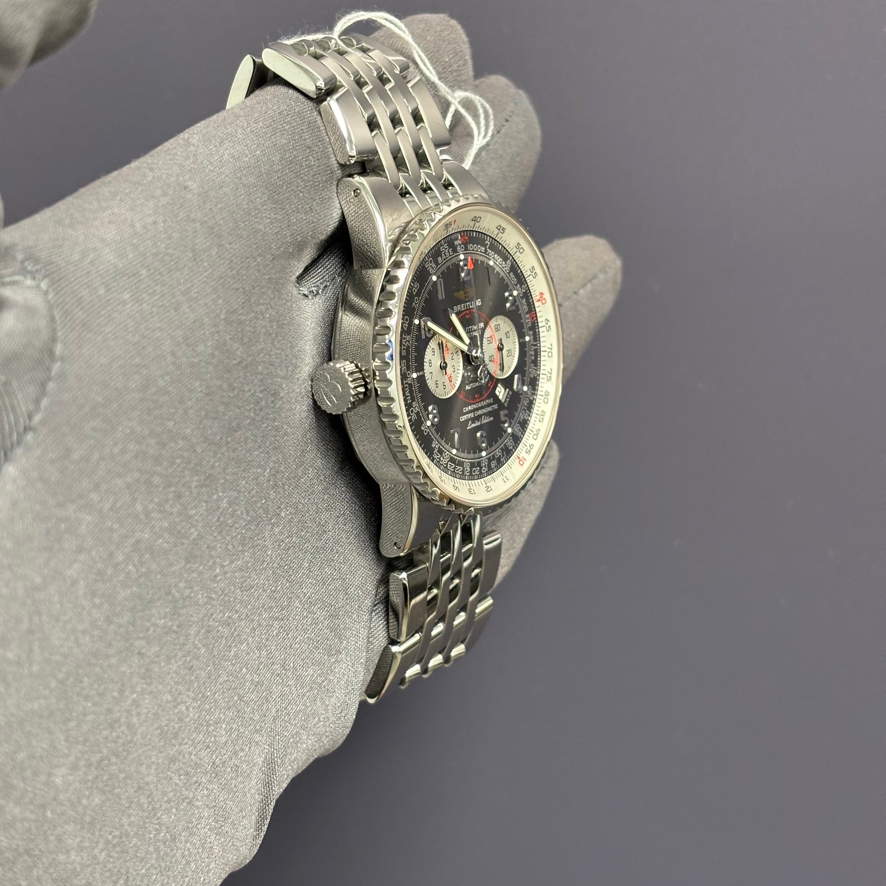 Breitling Navitimer 43mm Grey Dial Watch Ref# A35360 - Happy Jewelers Fine Jewelry Lifetime Warranty