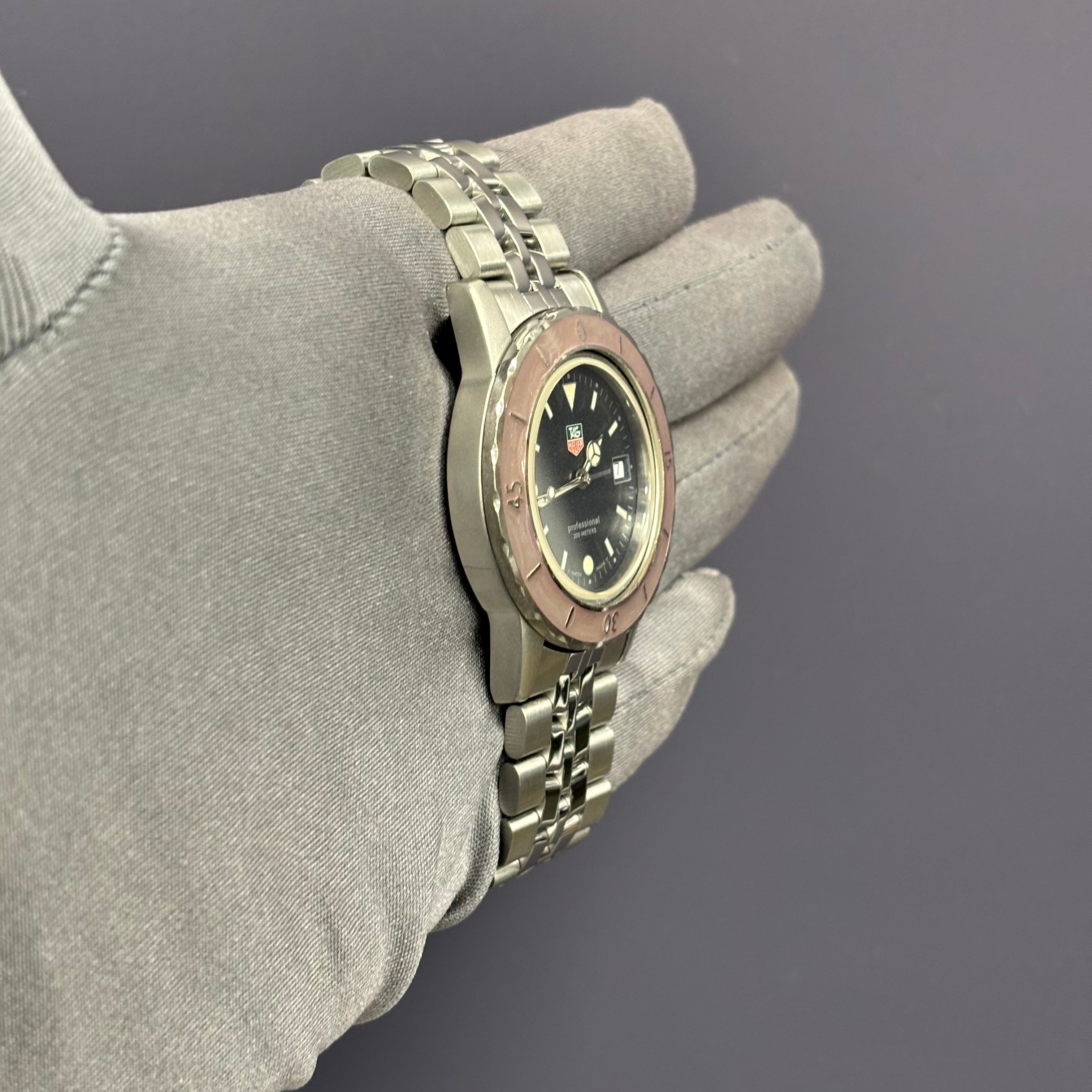 Tag Heuer Professional 37mm Granite Dial Watch Ref# WD1211-K-21 - Happy Jewelers Fine Jewelry Lifetime Warranty