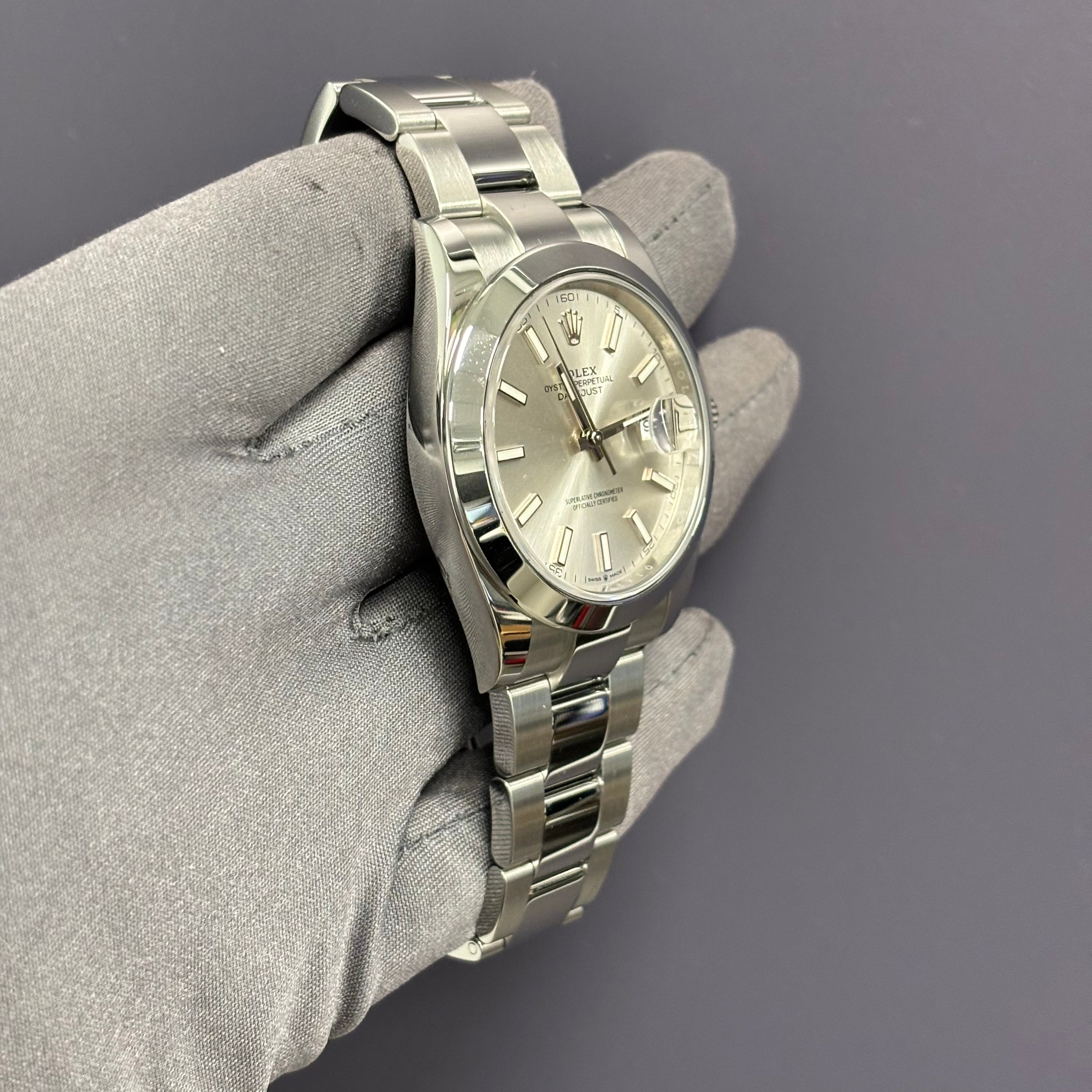 Rolex Datejust 41mm Stainless Steel Silver Dial Ref# 126300 - Happy Jewelers Fine Jewelry Lifetime Warranty