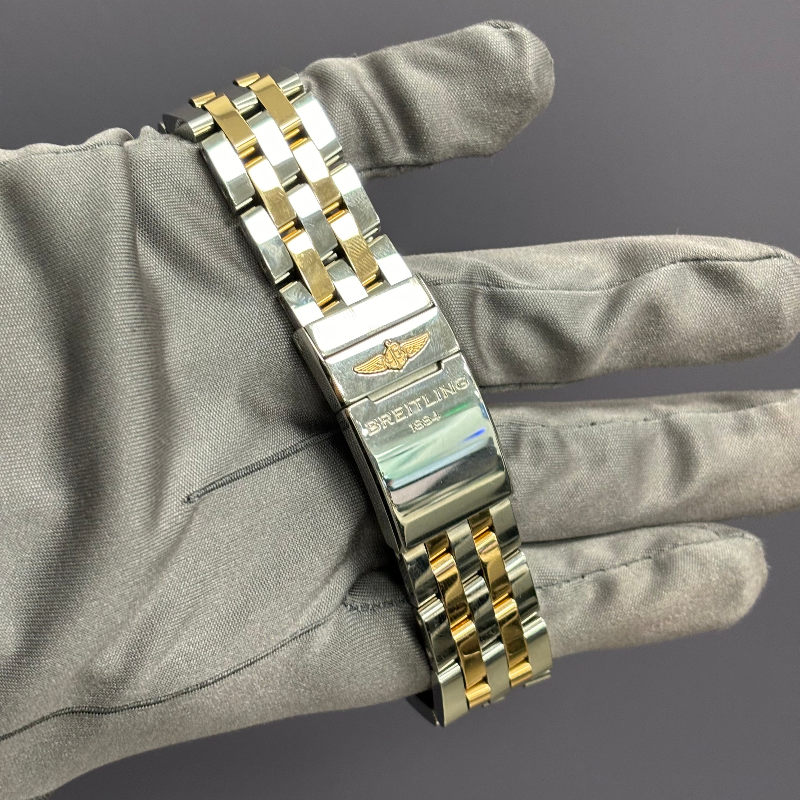 Breitling Chronomat 44mm Blue Dial Watch Ref# CB0110 - Happy Jewelers Fine Jewelry Lifetime Warranty