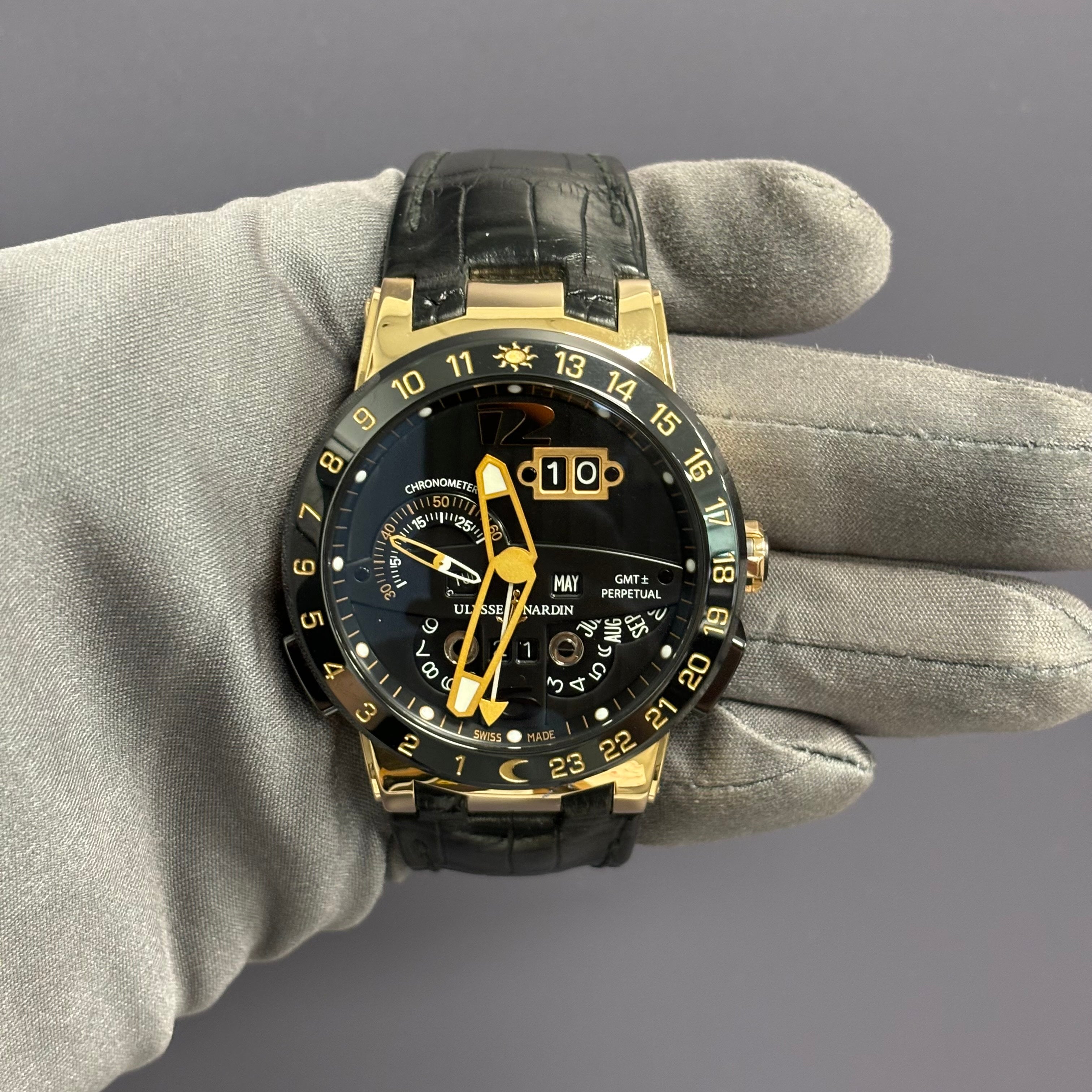 Ulysse Nardin El Toro 43mm Black Dial Watch Ref# 326-03 - Happy Jewelers Fine Jewelry Lifetime Warranty