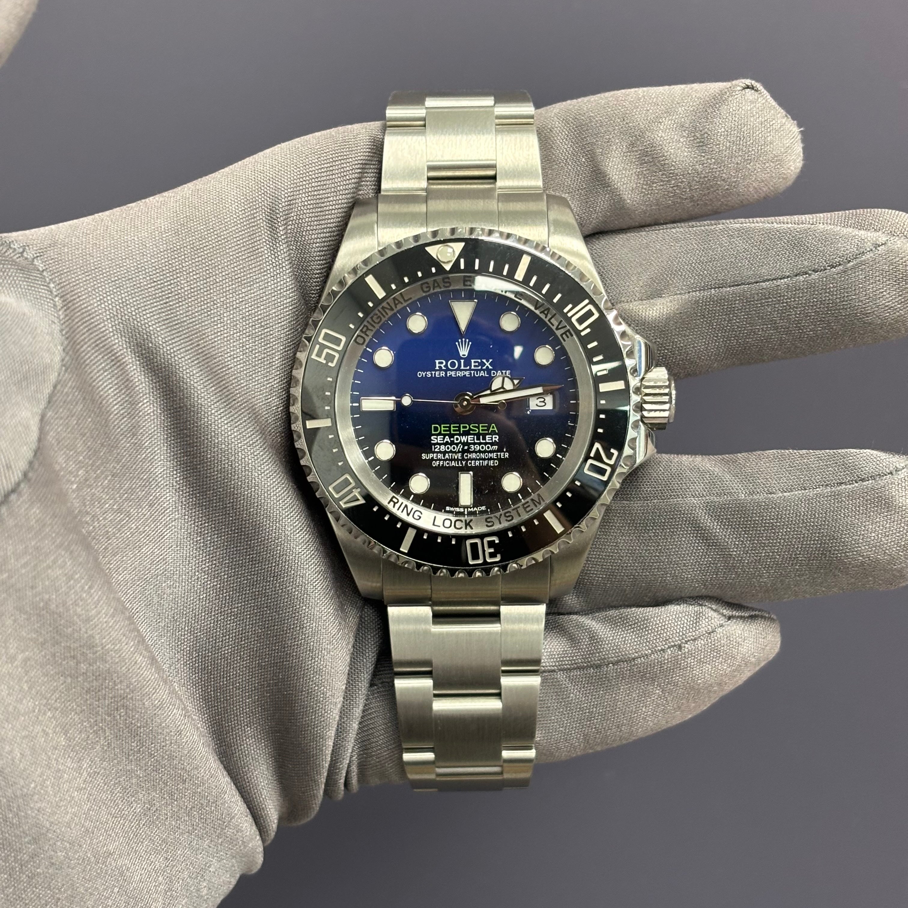 Rolex Sea-Dweller 44mm Blue/Black Dial Watch Ref# 116660 - Happy Jewelers Fine Jewelry Lifetime Warranty
