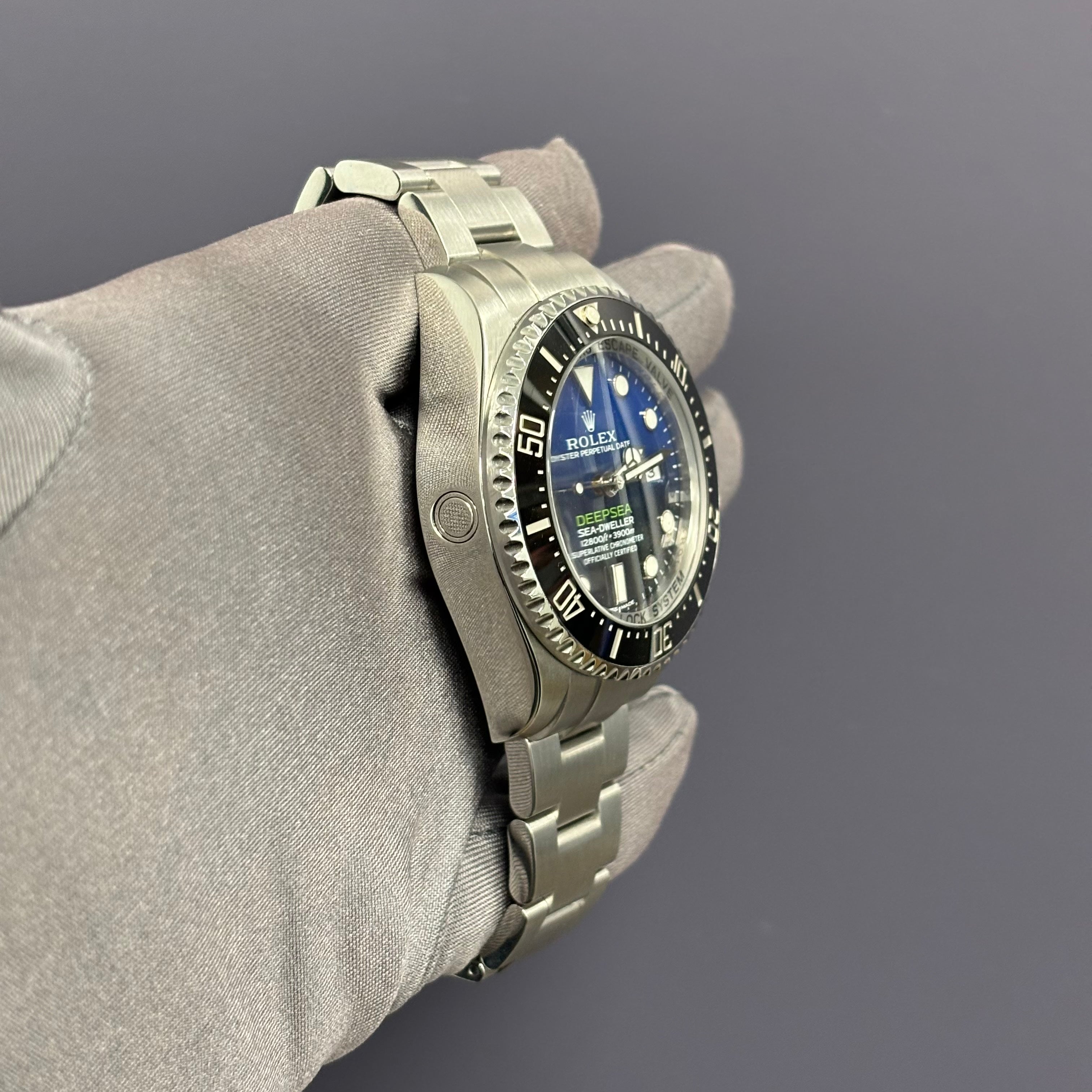 Rolex Sea-Dweller 44mm Blue/Black Dial Watch Ref# 116660 - Happy Jewelers Fine Jewelry Lifetime Warranty