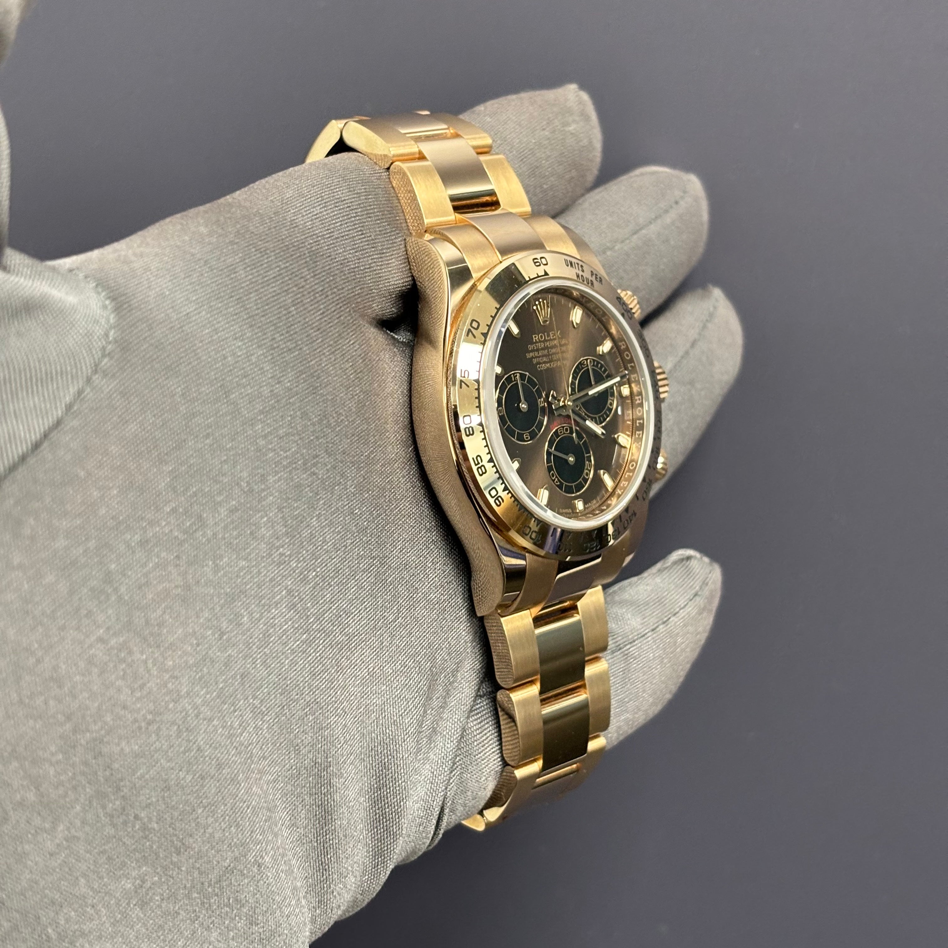 Rolex Daytona 40mm Chocolate Dial Watch Ref# 116505 - Happy Jewelers Fine Jewelry Lifetime Warranty