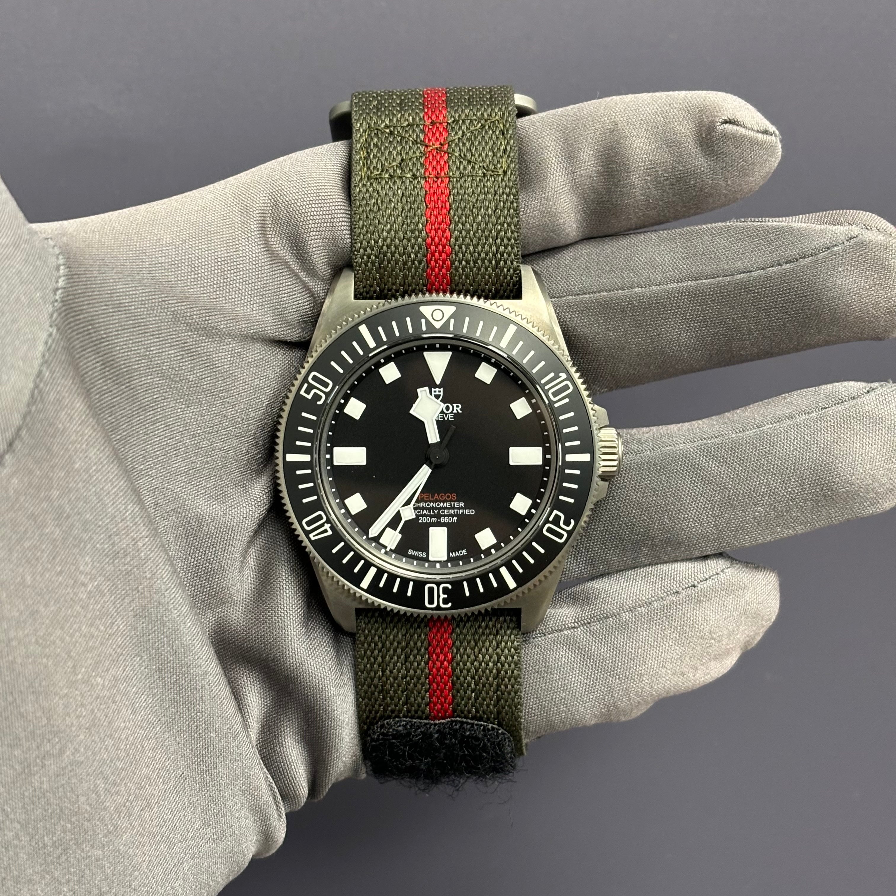 Tudor Pelagos FXD 42mm Black Dot Dial Watch ReF# 25717N - Happy Jewelers Fine Jewelry Lifetime Warranty