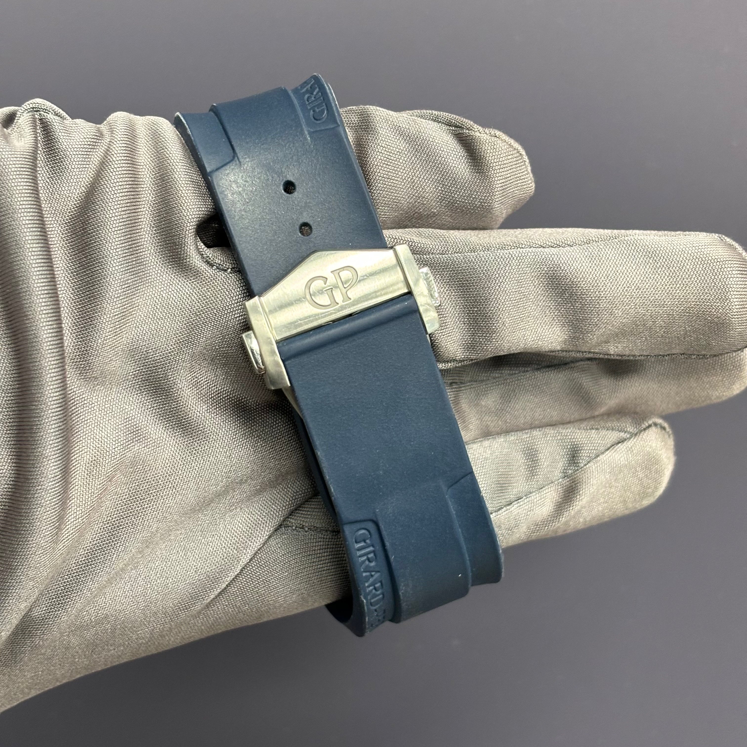 Girard Perregaux Sea Hawk 44mm Blue Dial Watch Ref# 49960-19-431-FKA4 - Happy Jewelers Fine Jewelry Lifetime Warranty