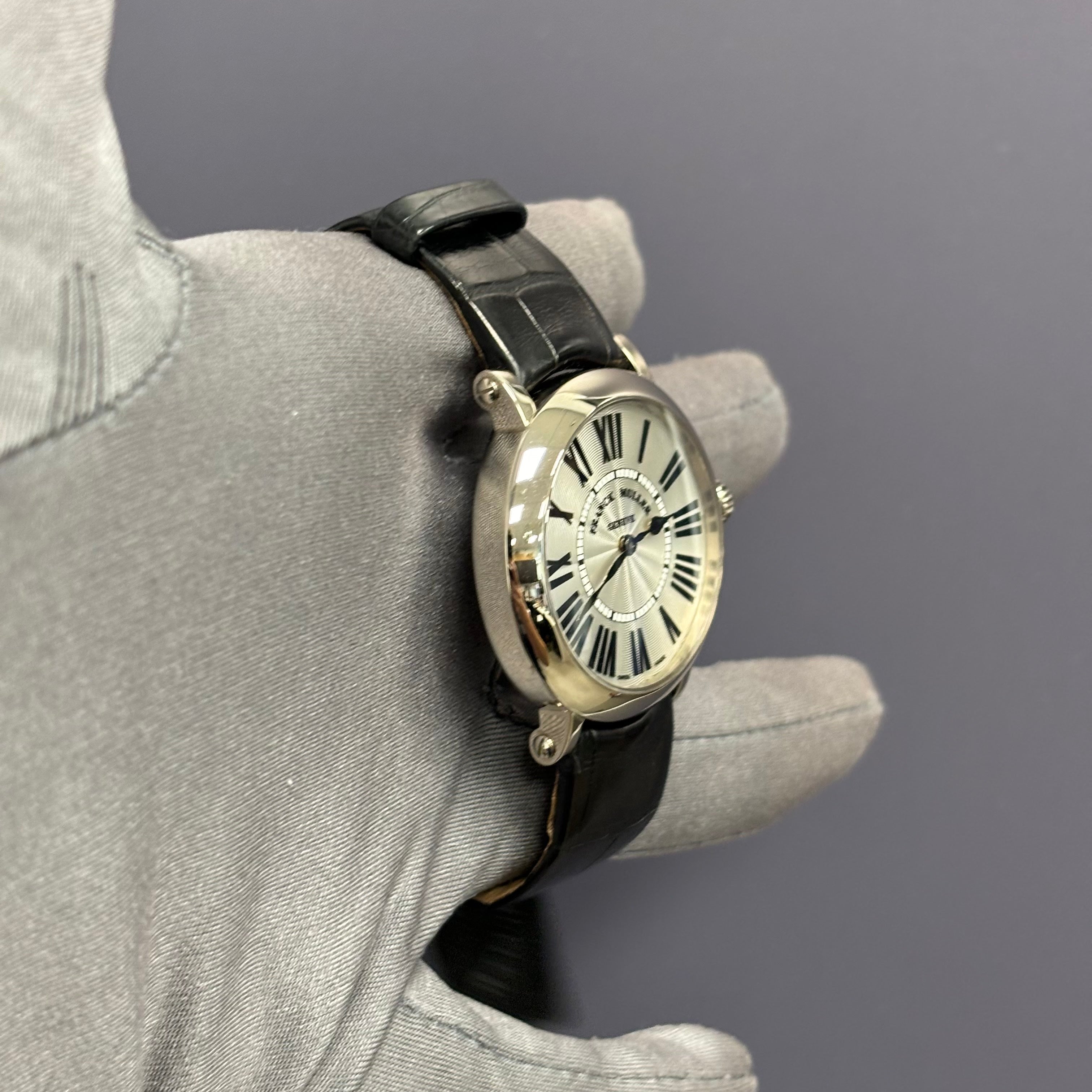 Franck Muller Ronde 35mm White Dial Watch Ref# 8035 QZ R - Happy Jewelers Fine Jewelry Lifetime Warranty