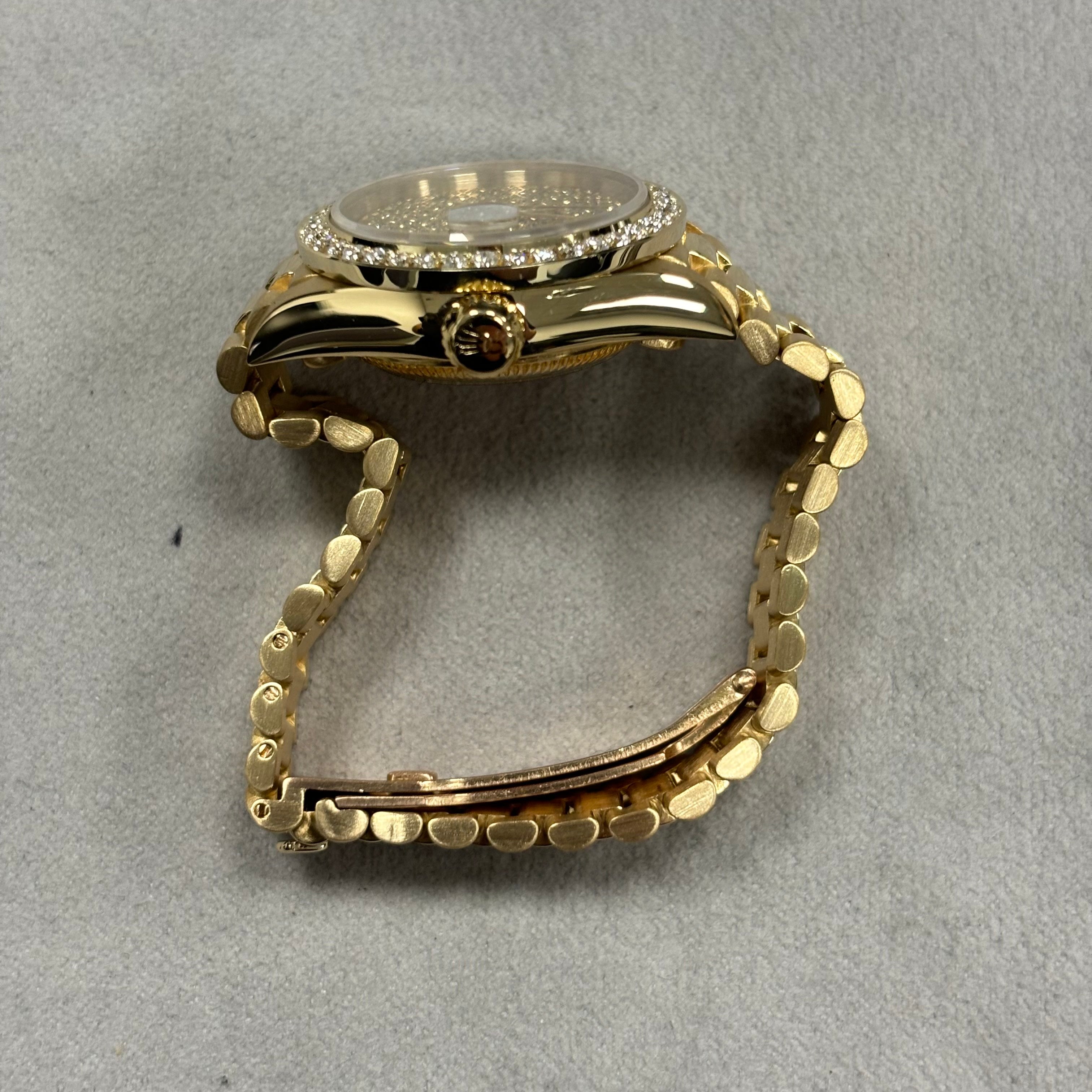 Rolex Datejust 26mm Pave Dial Watch Ref# 69178 - Happy Jewelers Fine Jewelry Lifetime Warranty