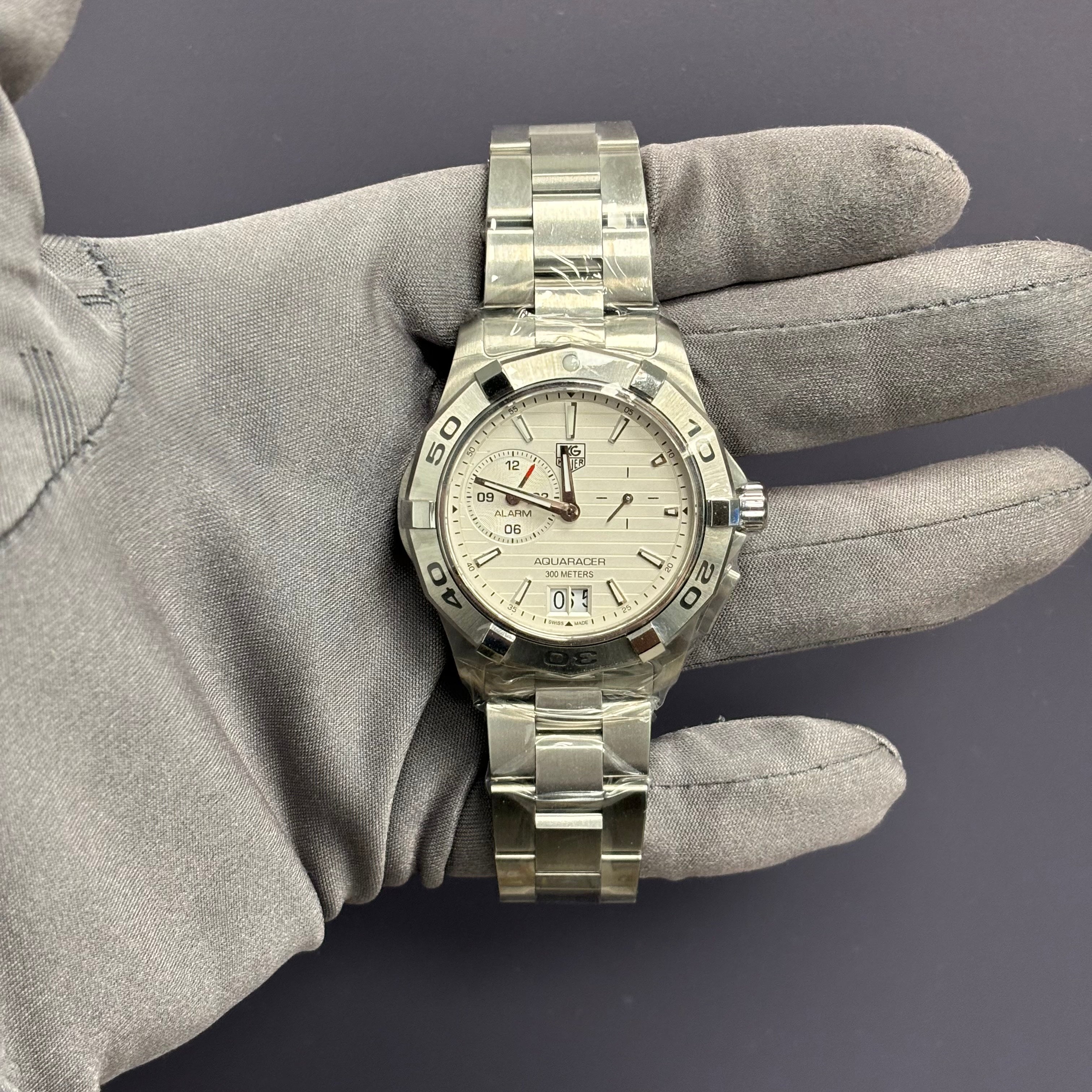 Tag Heuer Aquaracer 40mm White Dial Watch Ref# WAP111Y - Happy Jewelers Fine Jewelry Lifetime Warranty