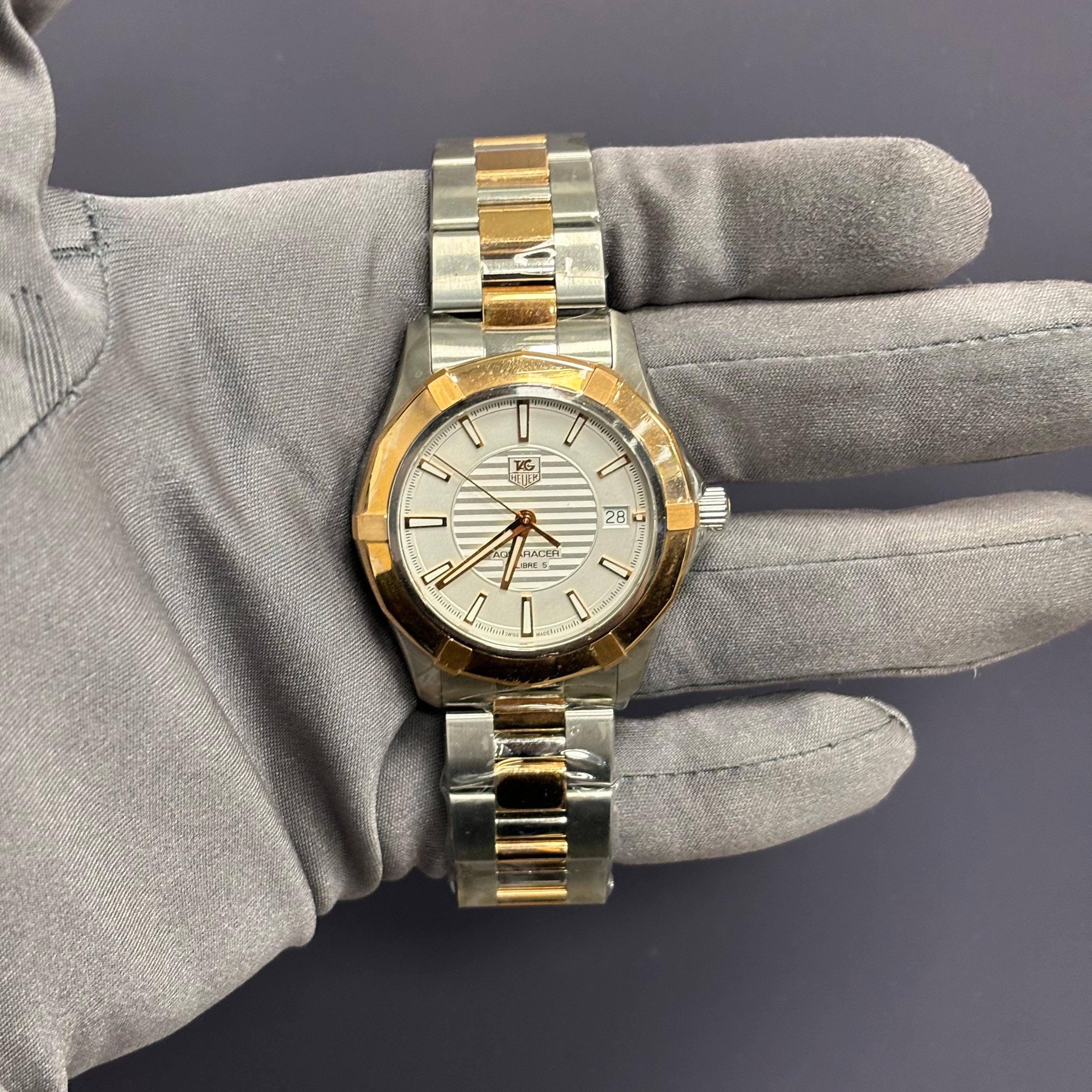 Tag Heuer Aquaracer 40mm White Dial Watch Ref# WAP2150 - Happy Jewelers Fine Jewelry Lifetime Warranty