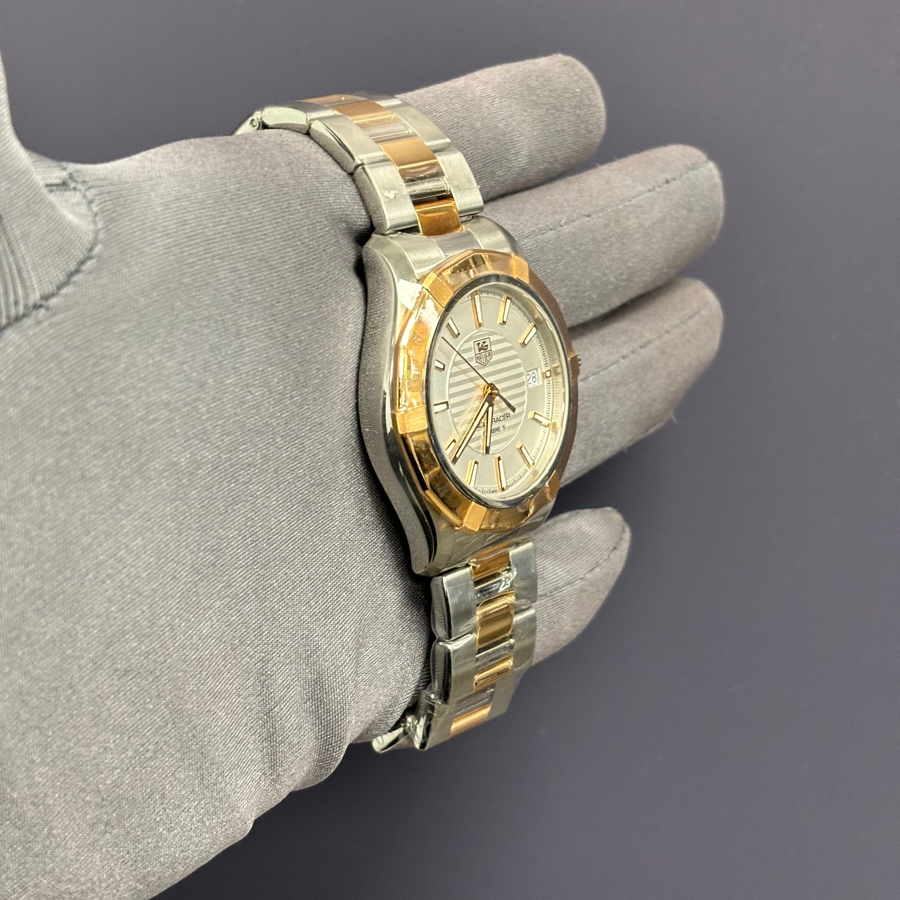 Tag Heuer Aquaracer 40mm White Dial Watch Ref# WAP2150 - Happy Jewelers Fine Jewelry Lifetime Warranty