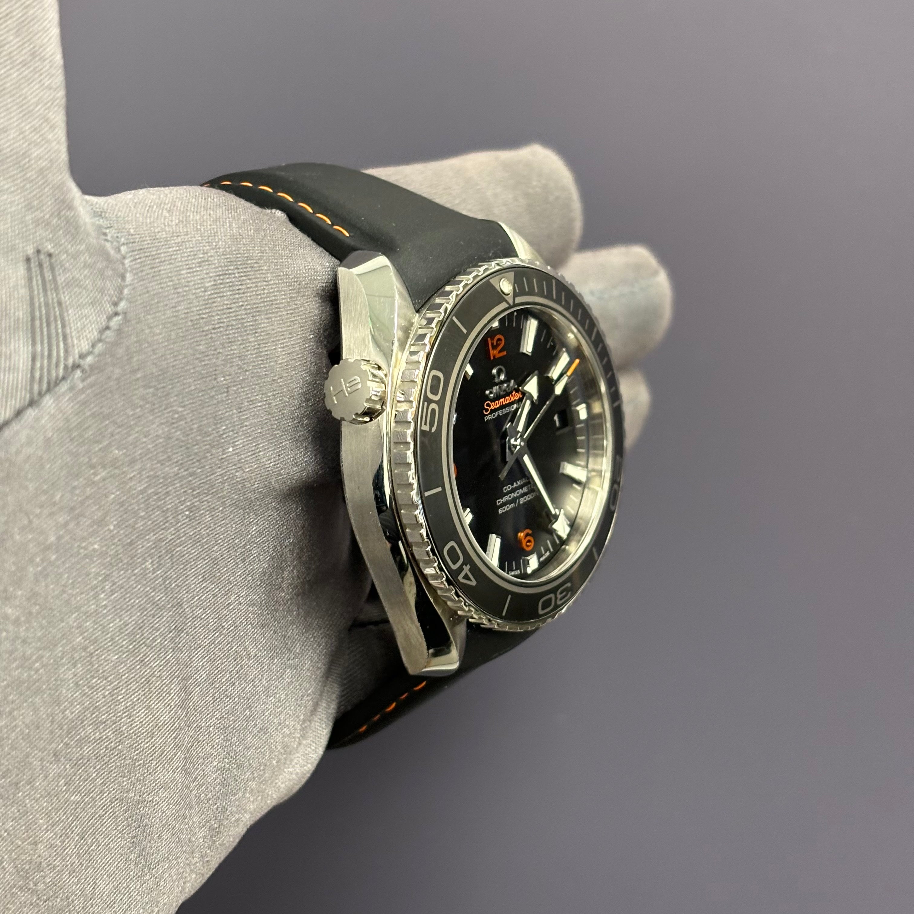 Omega Seamaster 45.5mm Black Dial Watch Ref# 232.32.46.21.01.005 - Happy Jewelers Fine Jewelry Lifetime Warranty