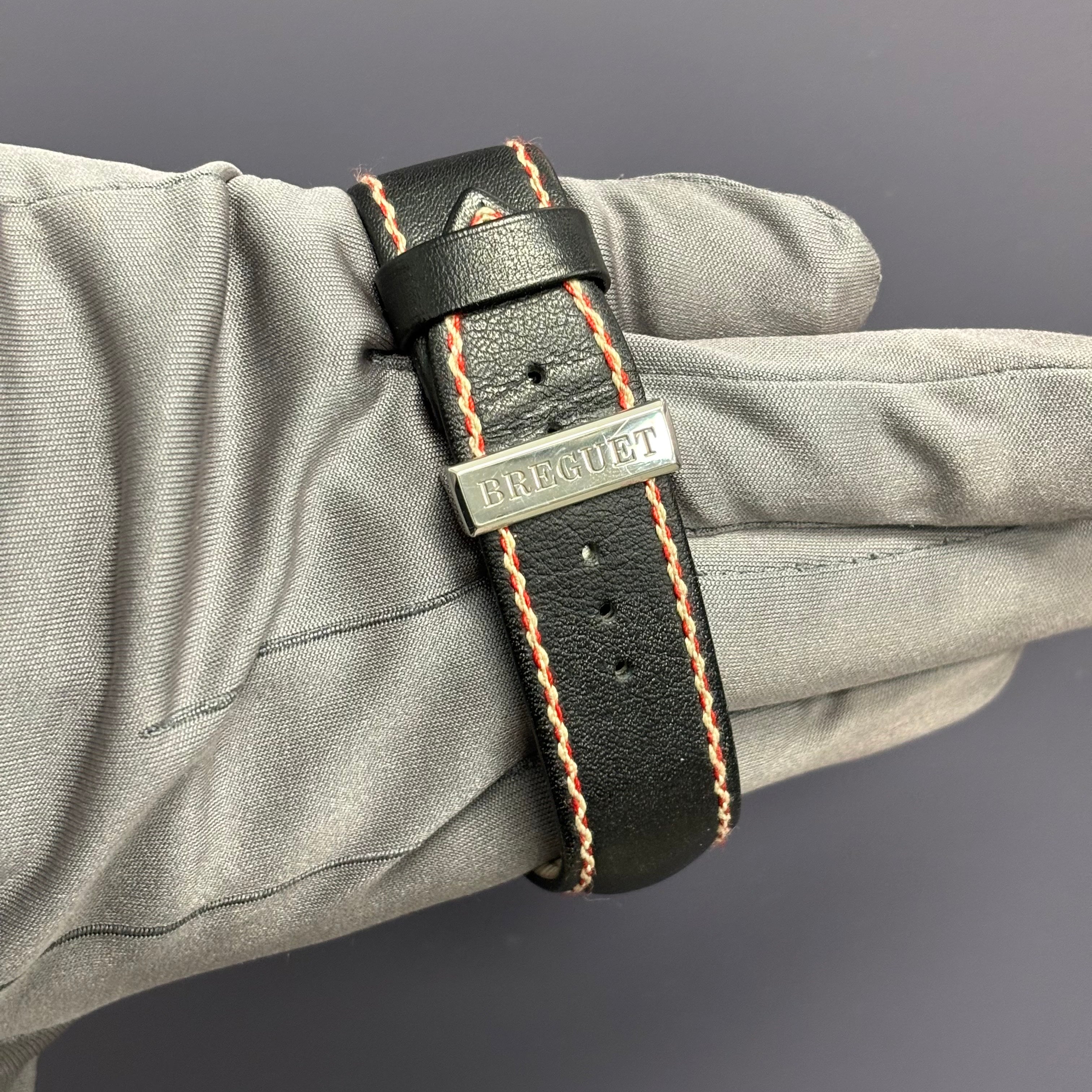 Breguet Type XXII 44mm Black Dial Watch Ref# 3880/1 - Happy Jewelers Fine Jewelry Lifetime Warranty