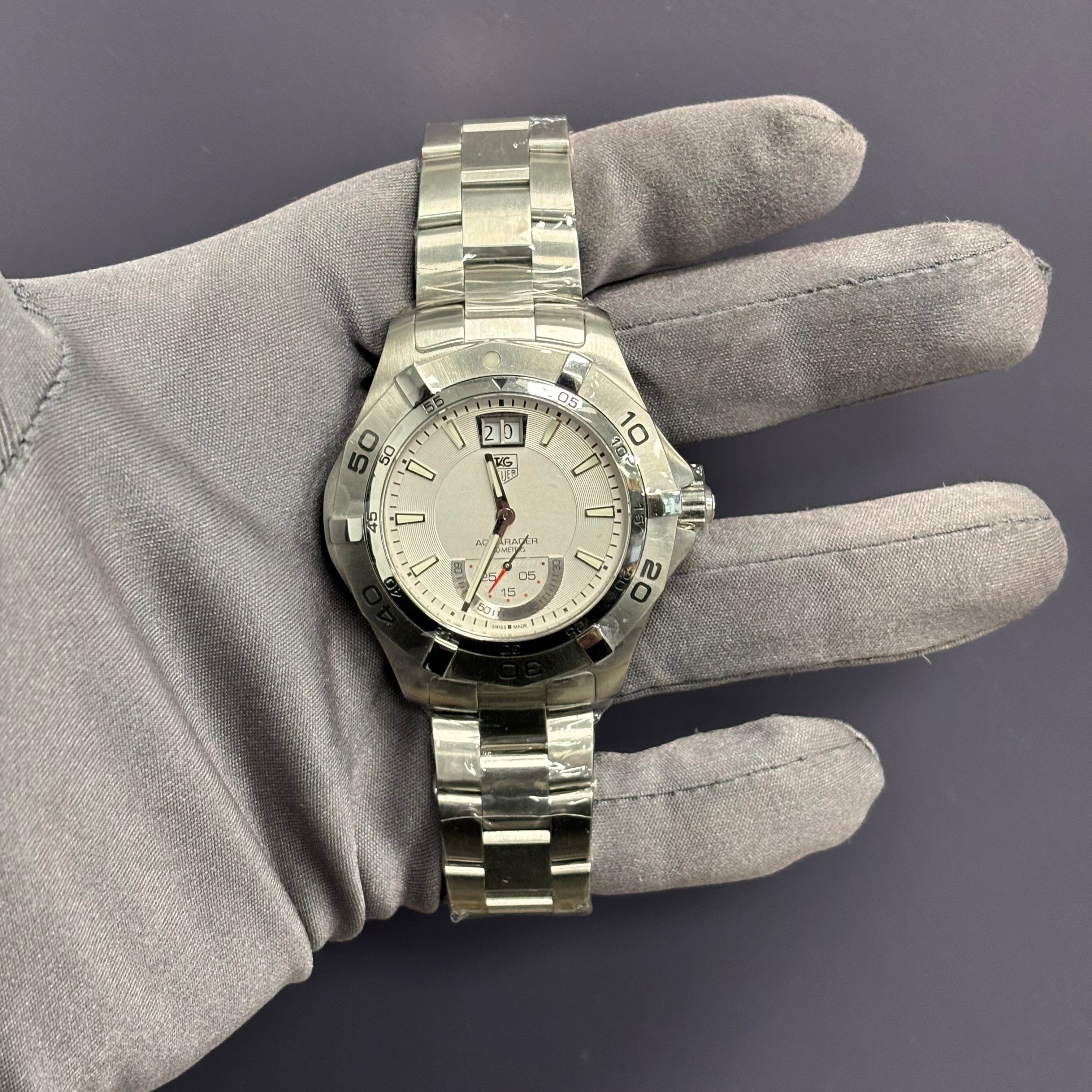 Tag Heuer Aquaracer 41mm White Dial Watch Ref# WAF1011 - Happy Jewelers Fine Jewelry Lifetime Warranty