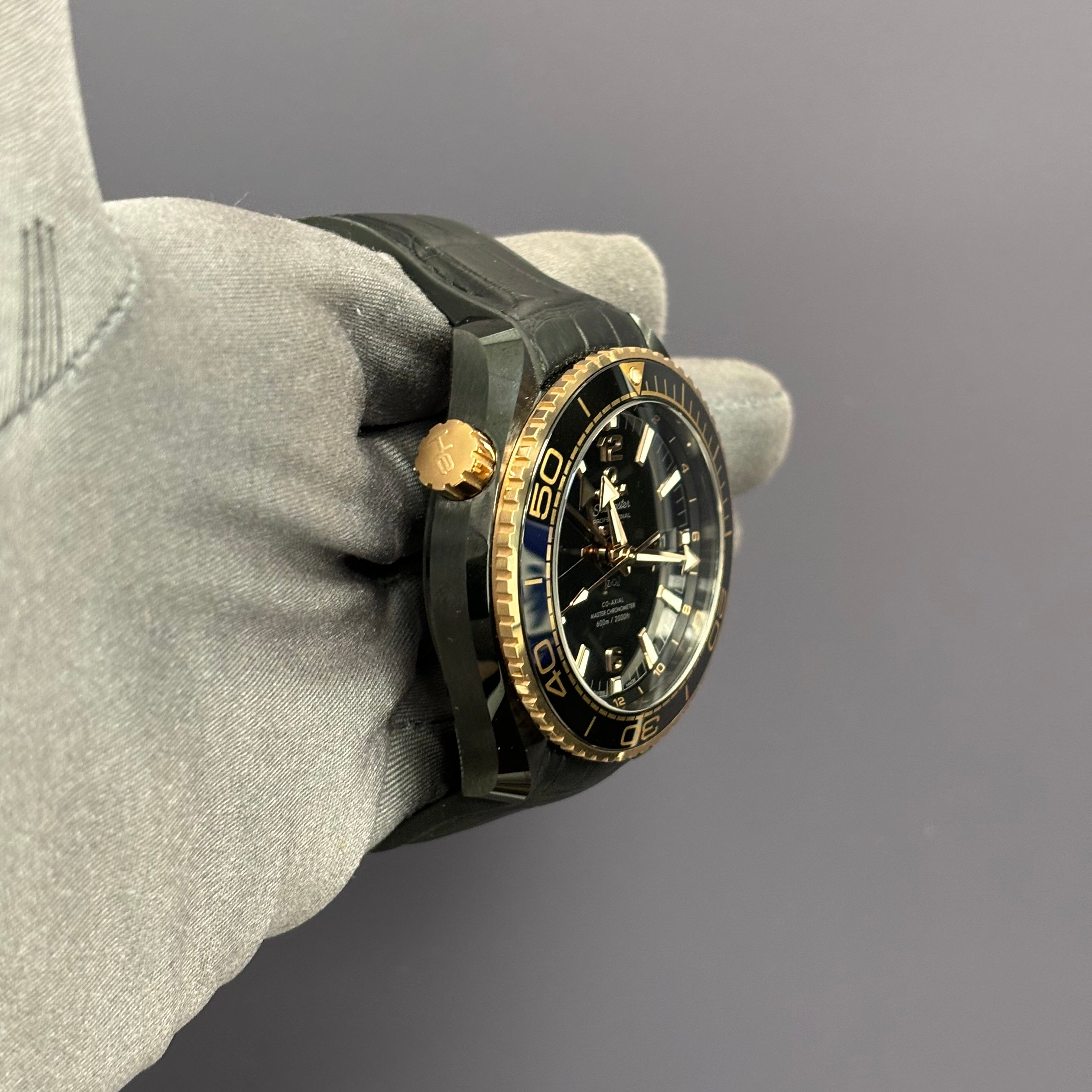 Omega Seamaster 45.5mm Black Dial Watch Ref# 215.63.46.22.01.001 - Happy Jewelers Fine Jewelry Lifetime Warranty