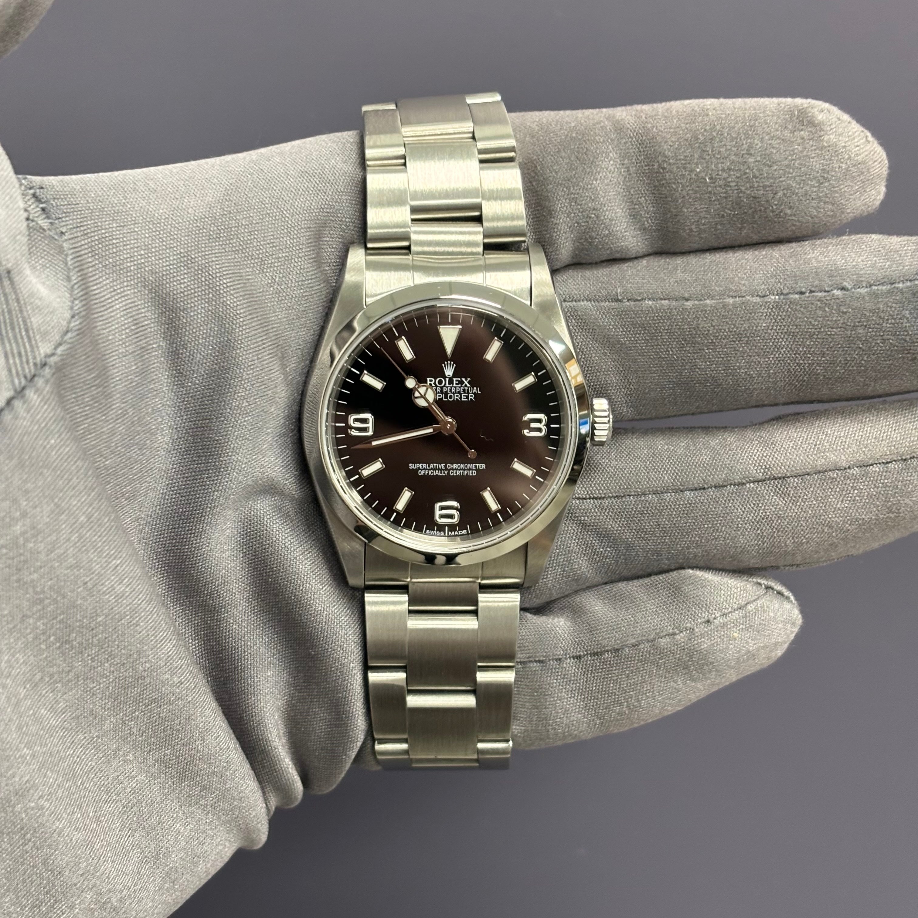 Rolex Explorer 36mm Black Dial Watch Ref# 14270 - Happy Jewelers Fine Jewelry Lifetime Warranty