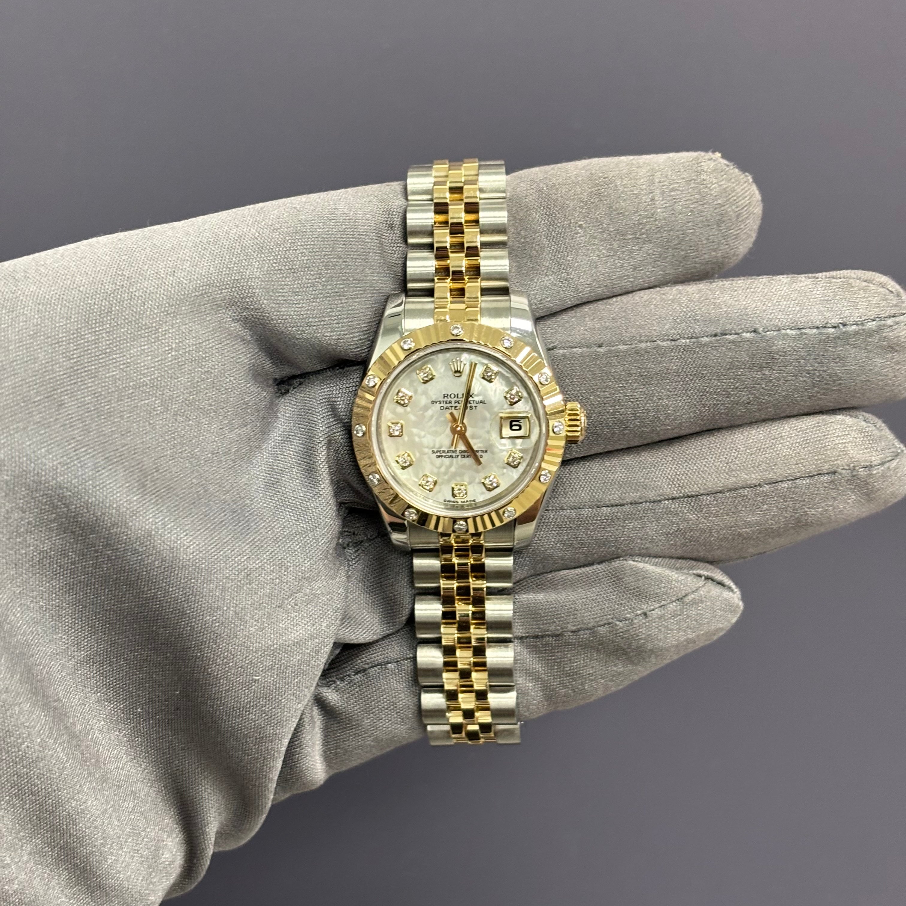 Rolex Datejust 26mm MOP Dial Watch Ref# 179313 - Happy Jewelers Fine Jewelry Lifetime Warranty