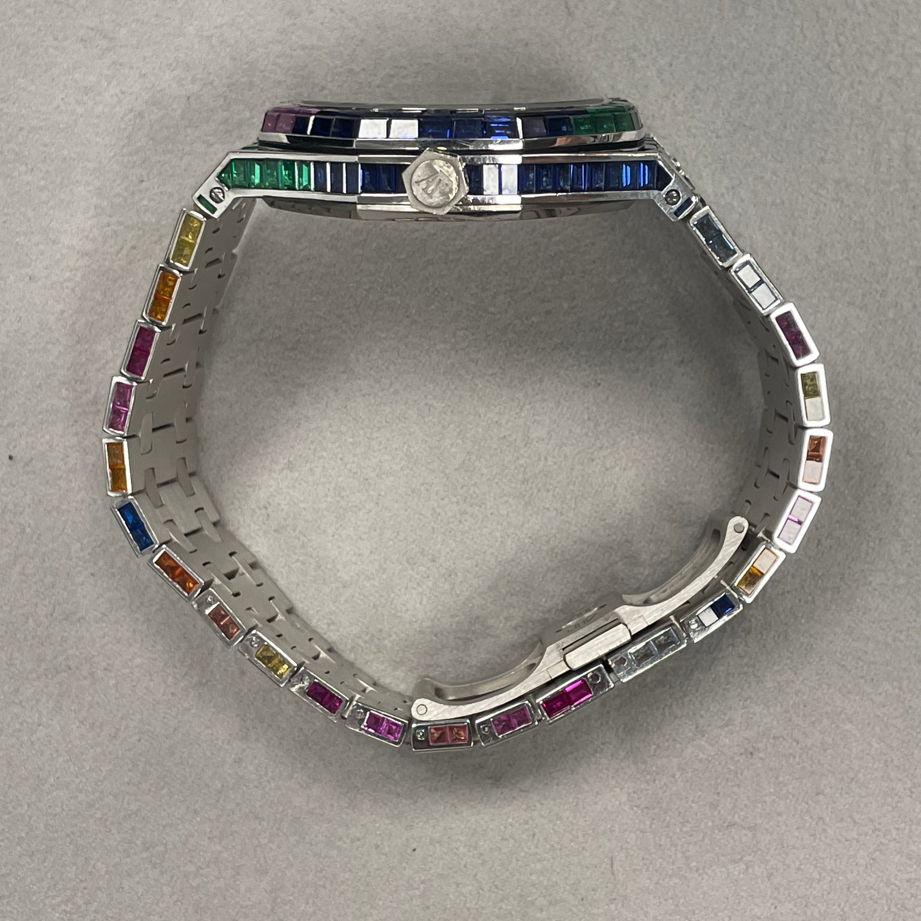 Audemars Piguet Royal Oak 41mm Rainbow Dial Watch Ref# 15400 - Happy Jewelers Fine Jewelry Lifetime Warranty