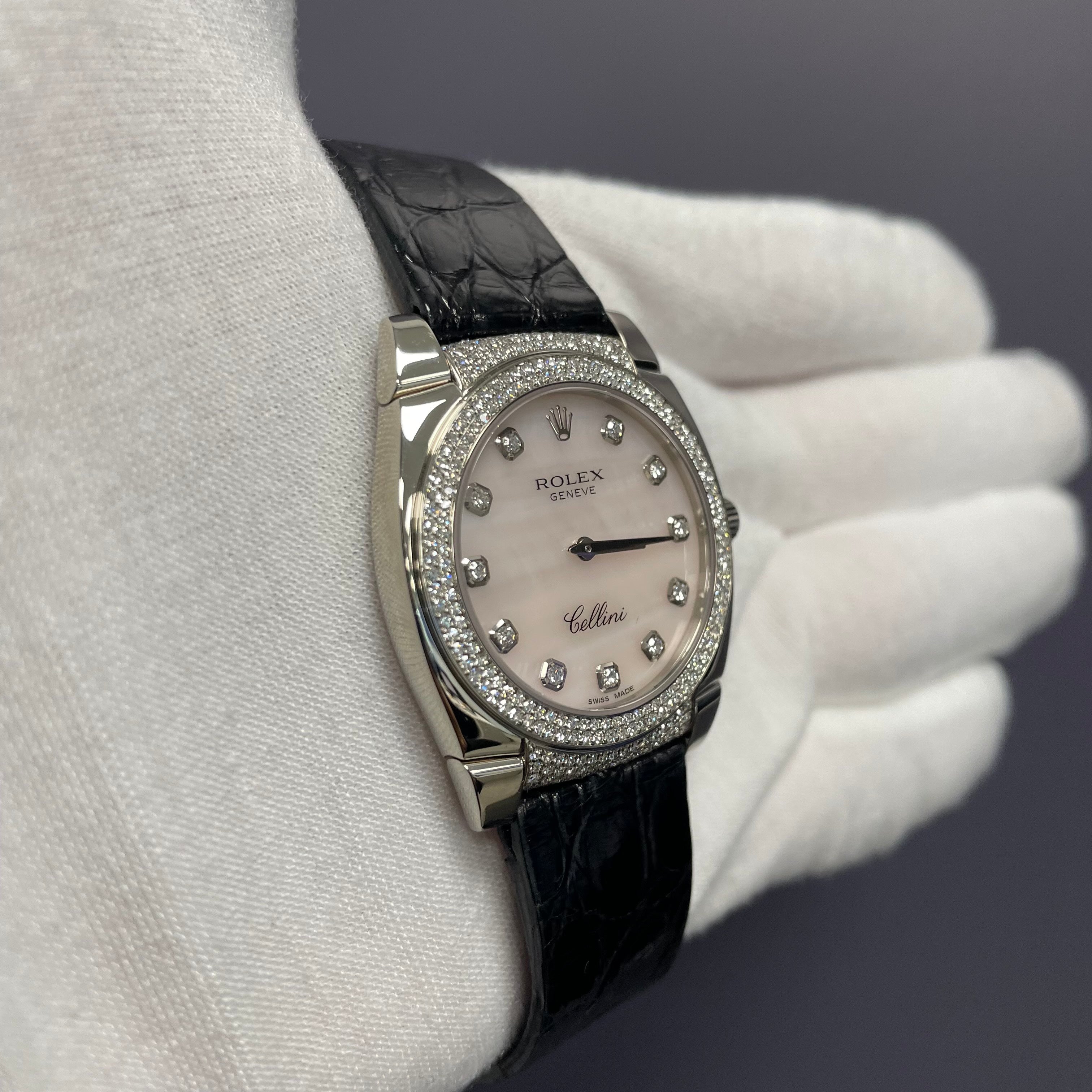 Rolex Cellini 32mm MOP Dial Watch Ref# 6321/9 - Happy Jewelers Fine Jewelry Lifetime Warranty