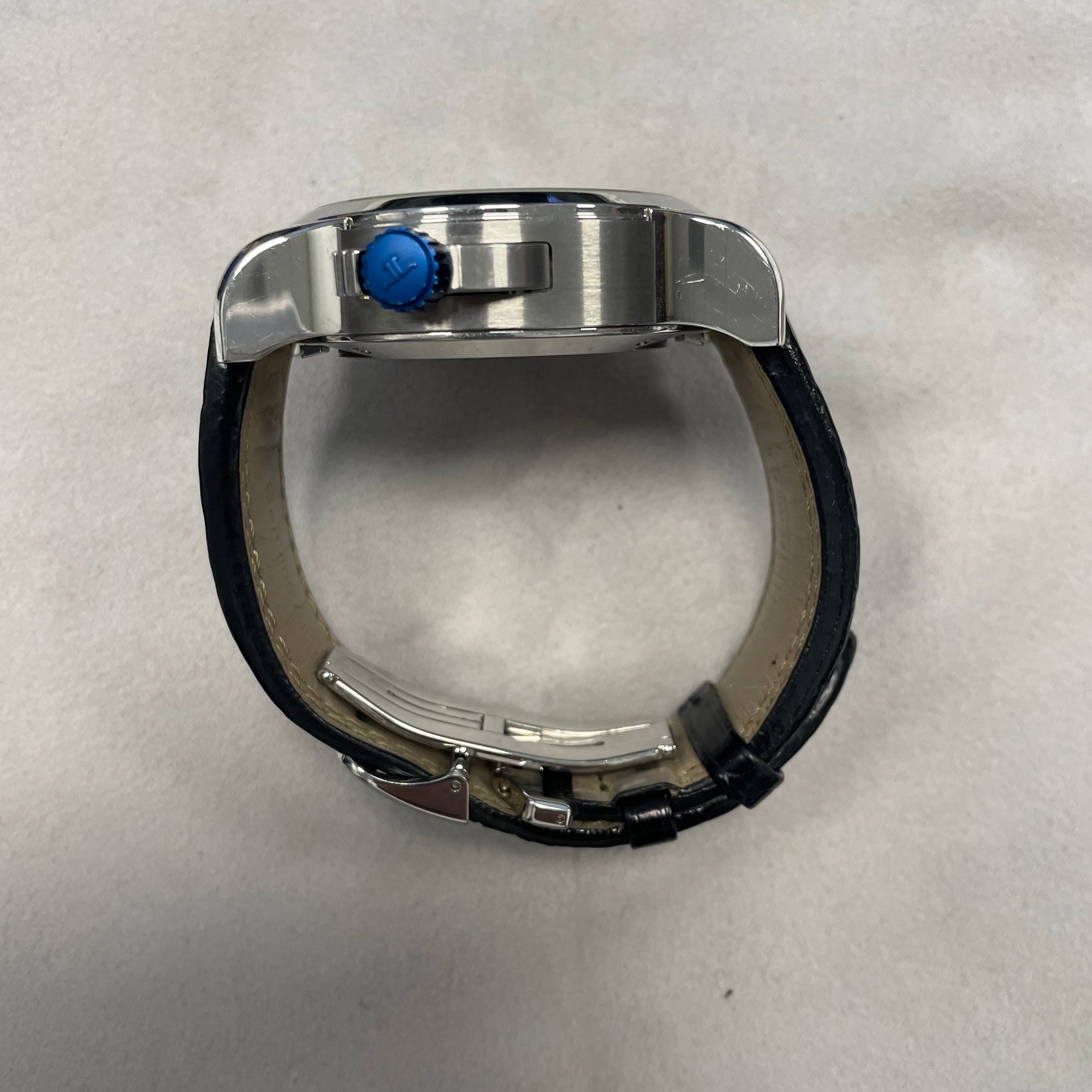 Jaeger-LeCoultre Master Compressor 46mm Black Dial Watch Ref# Q177847U - Happy Jewelers Fine Jewelry Lifetime Warranty