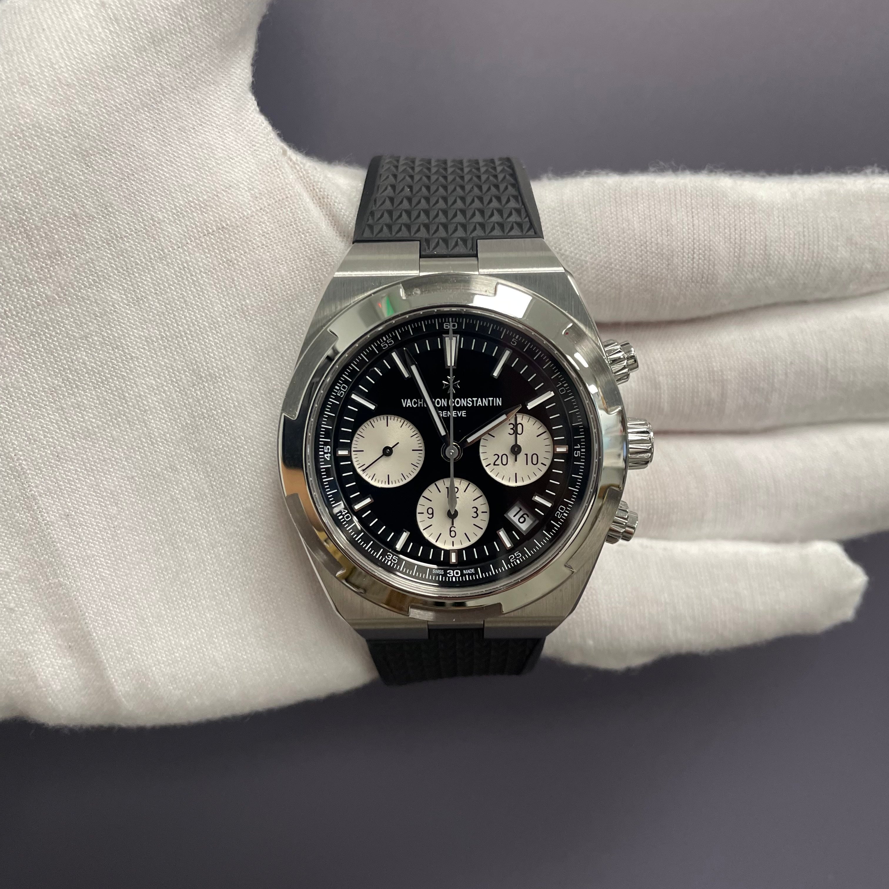 Vacheron Constantin Overseas 42.5mm Black Dial Watch Ref# 5500V/110A-B481 - Happy Jewelers Fine Jewelry Lifetime Warranty