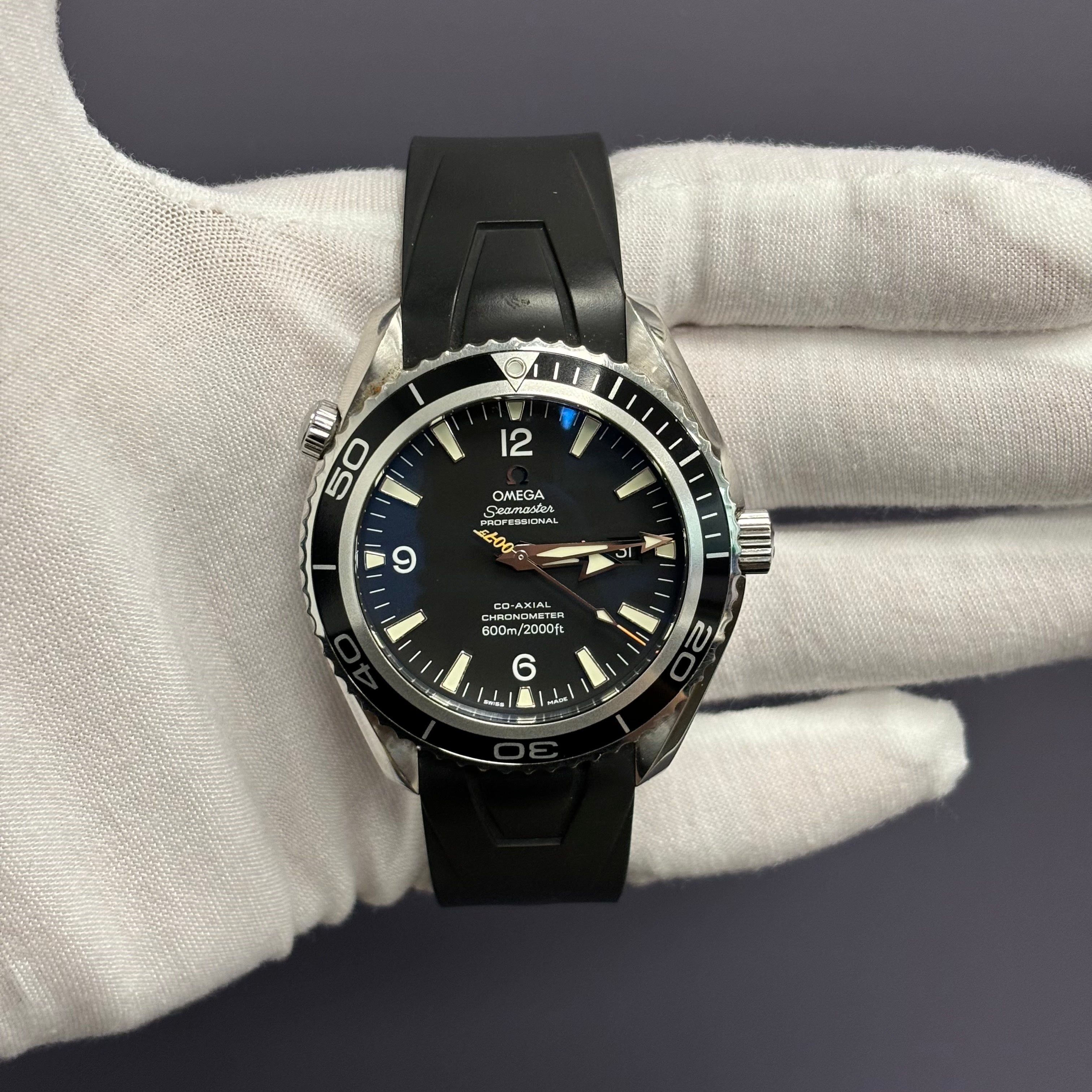 Omega Seamaster 45.5mm Black Dial Watch Ref# 2907.50.91 - Happy Jewelers Fine Jewelry Lifetime Warranty