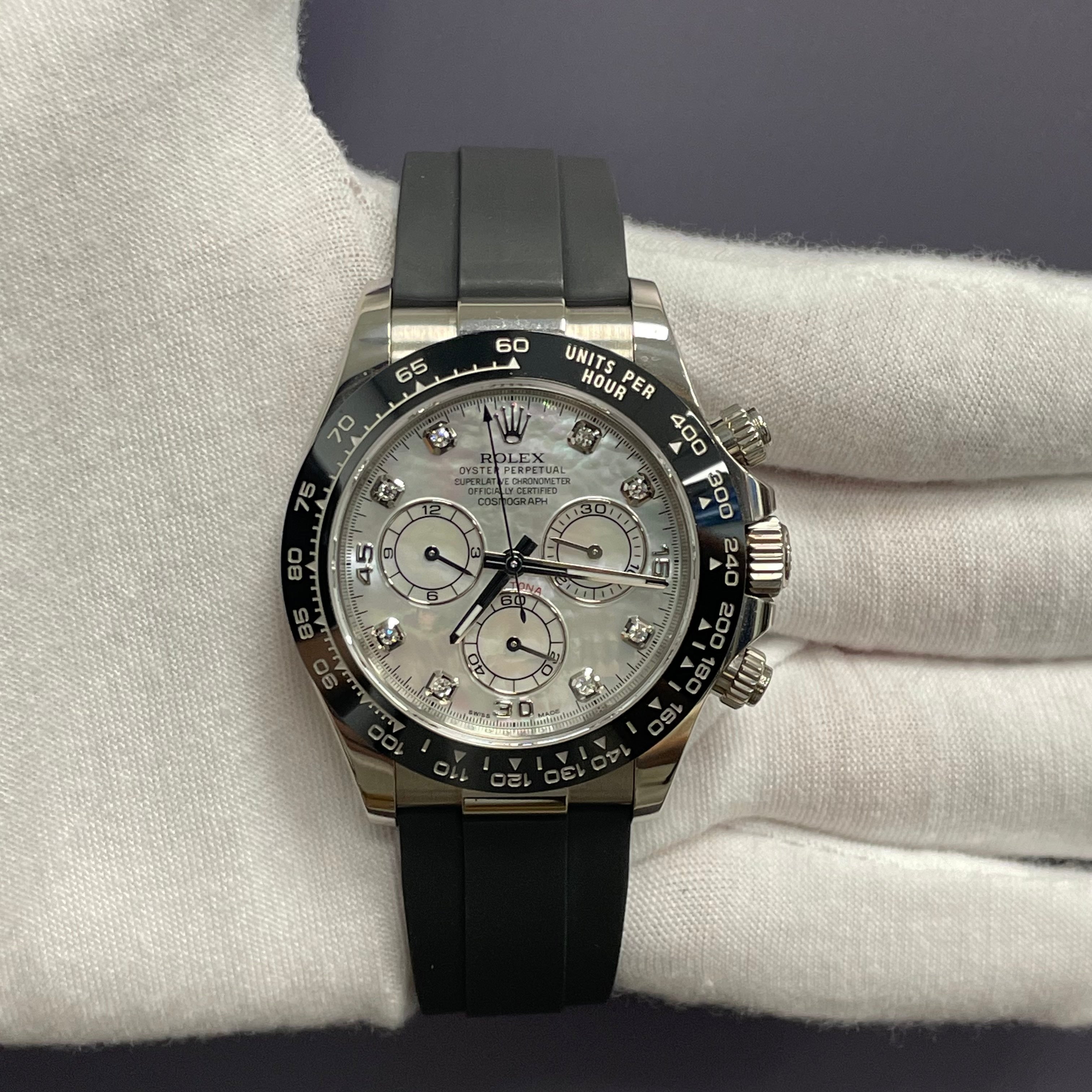 Rolex Daytona 40mm MOP Dial Watch Ref# 116519LN - Happy Jewelers Fine Jewelry Lifetime Warranty